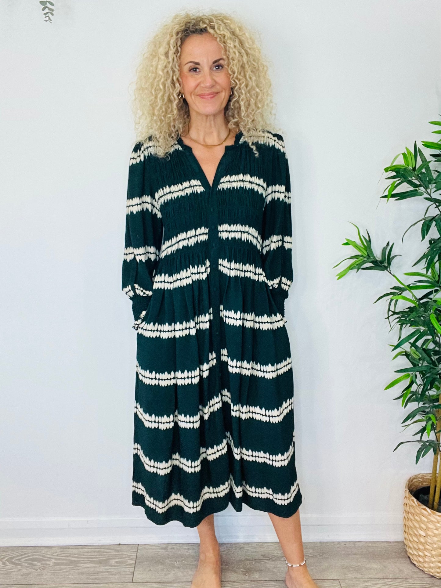 Shirred Tie Dye Dress - Size 3