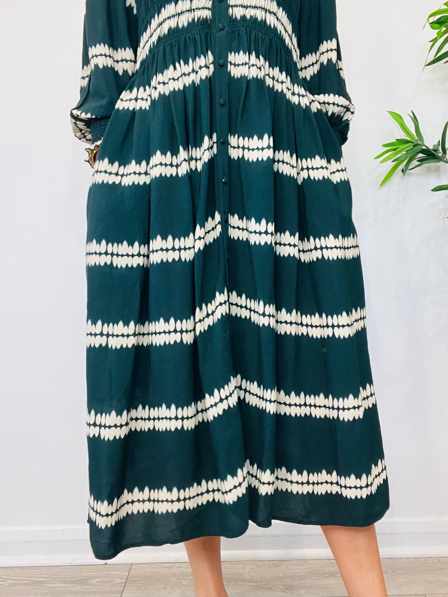 Shirred Tie Dye Dress - Size 3