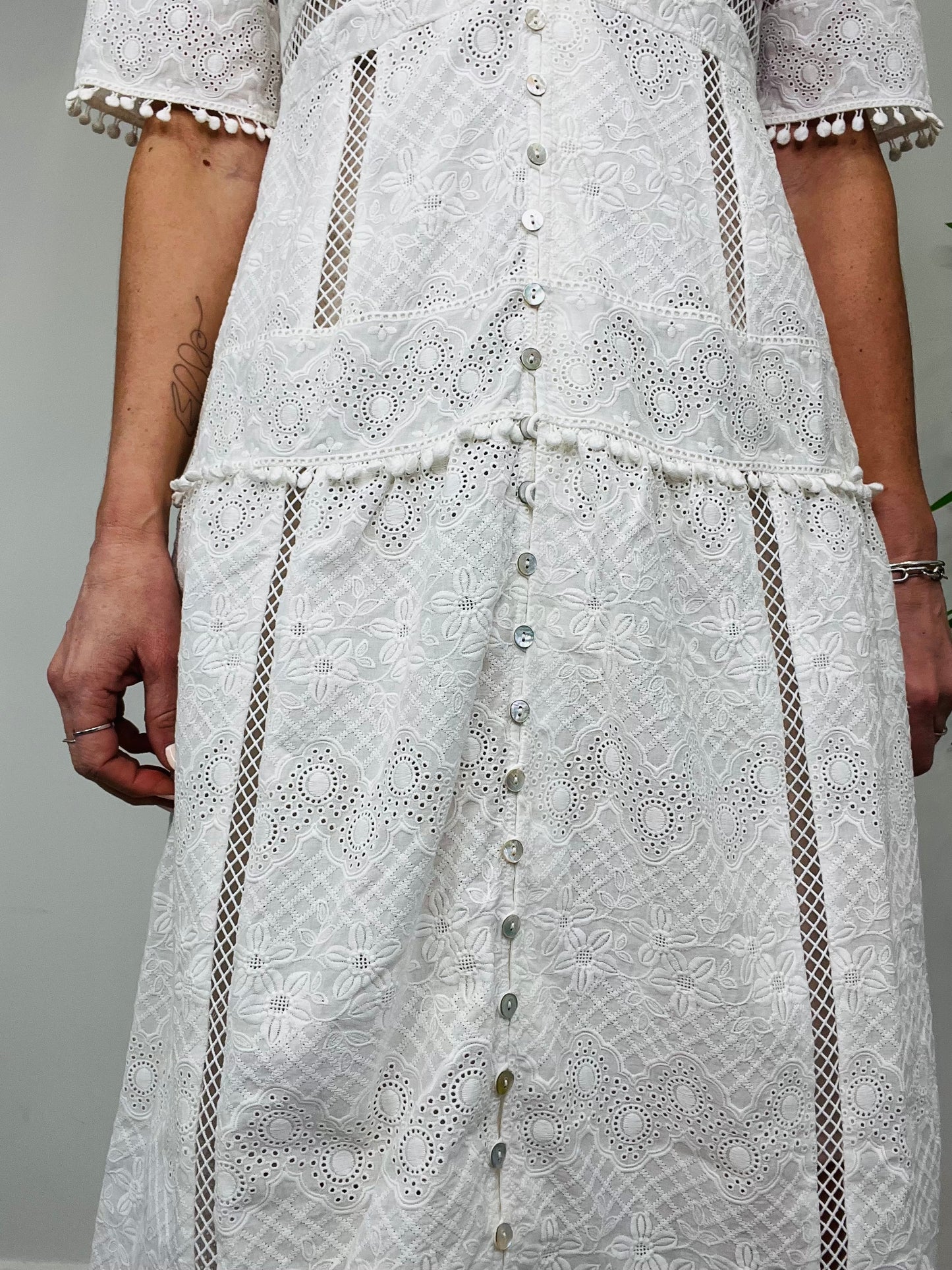 Lace Cotton Dress - Size 3