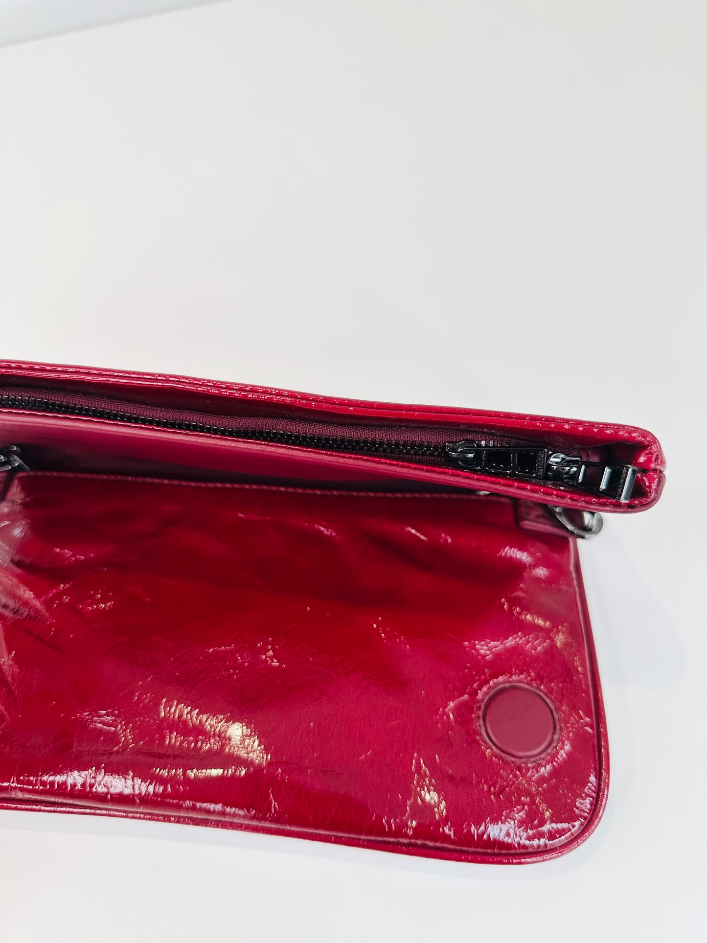 Patent Leather Rock Clutch