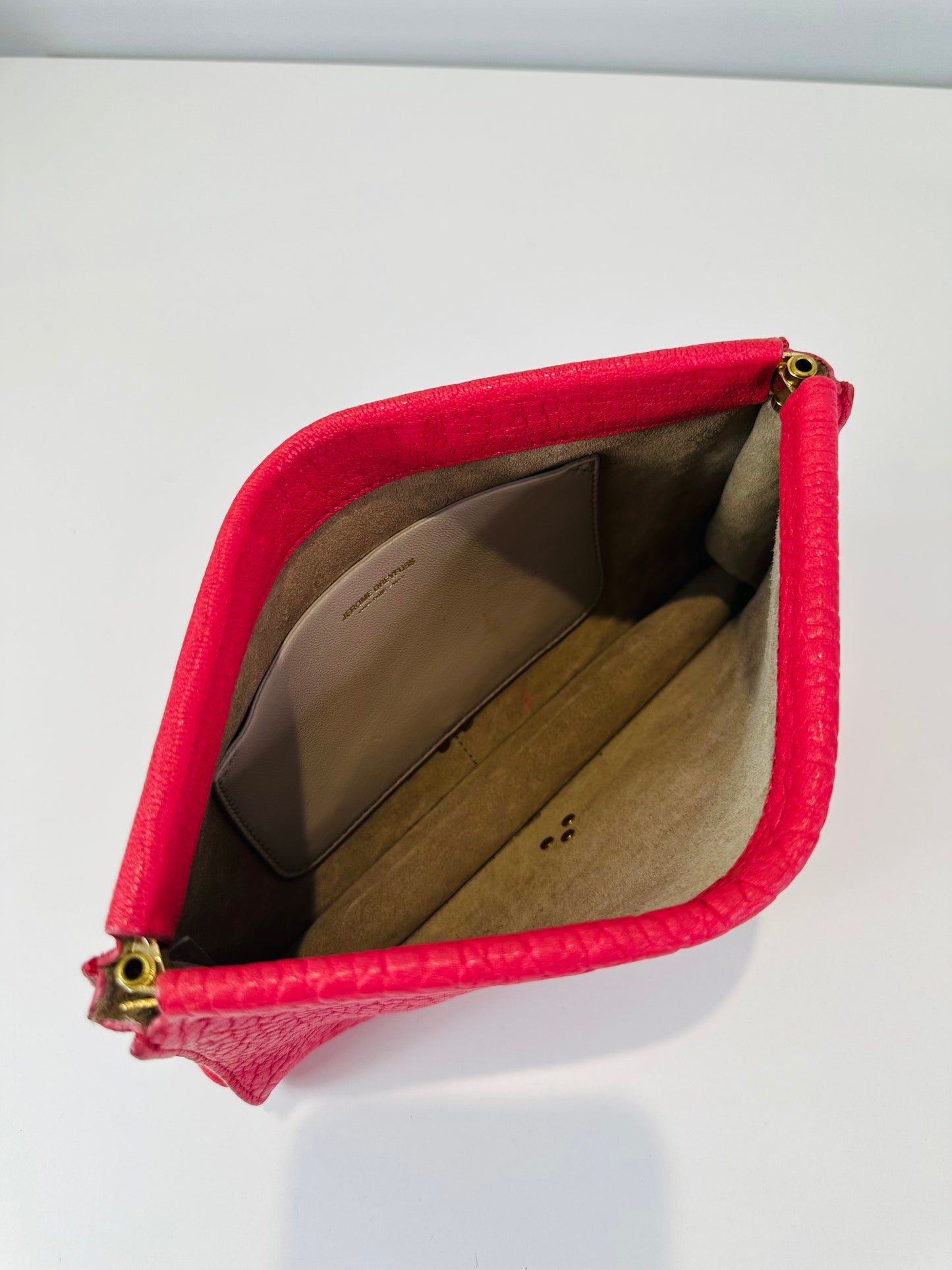 Leather Clic Clac Clutch