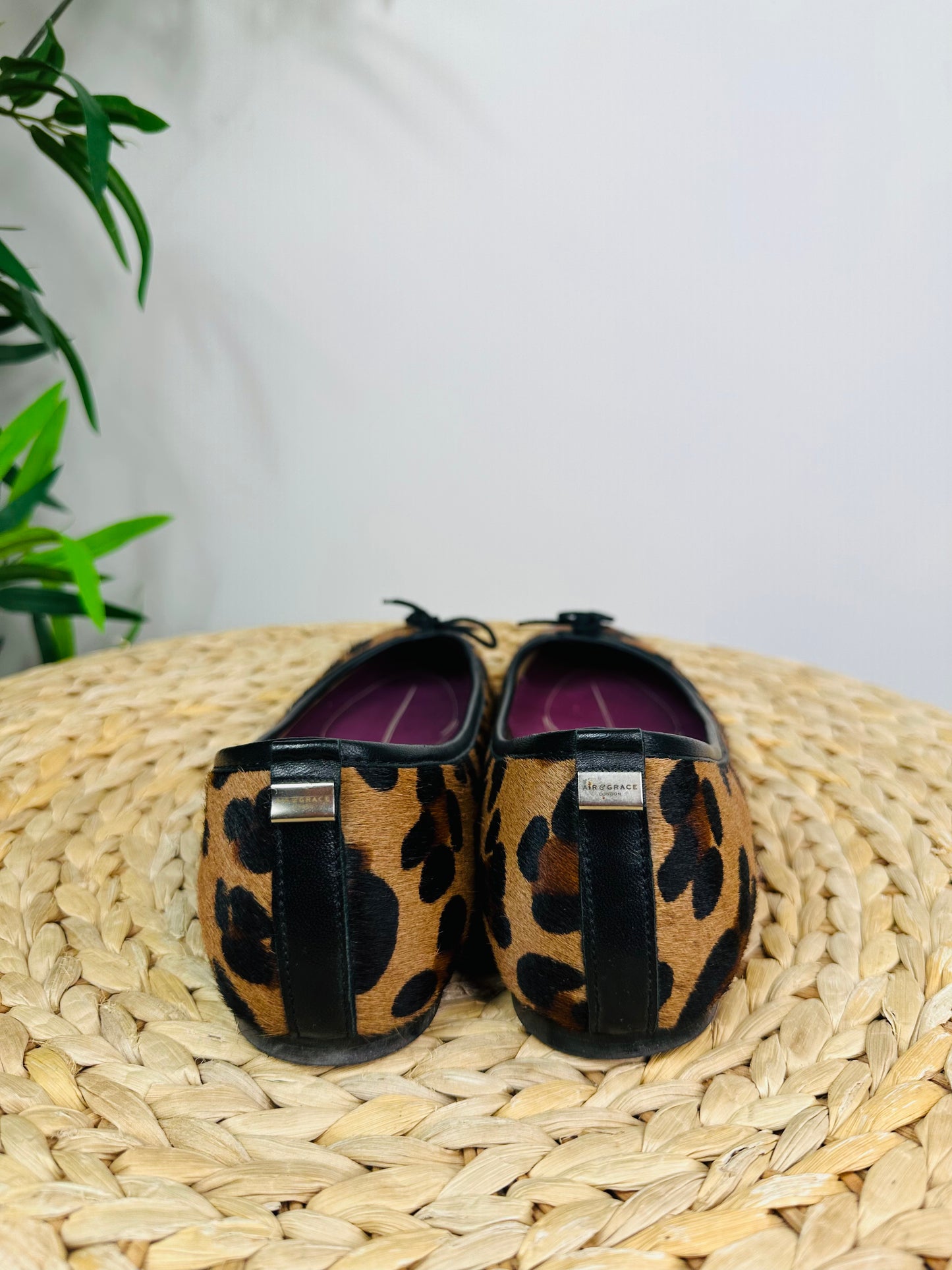 Leopard Print Ballet Flats - Size 38