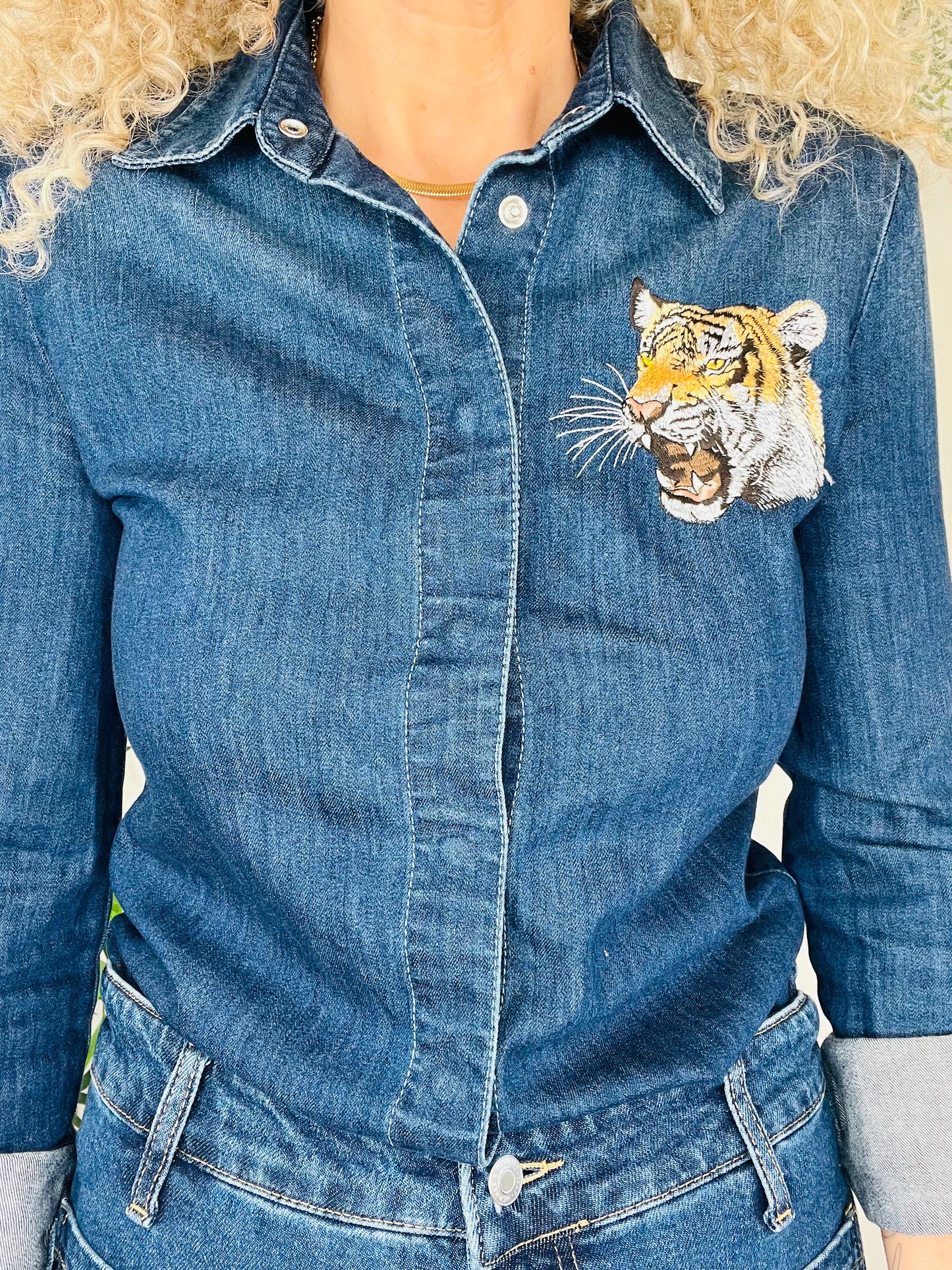 Tiger Denim Shirt - Size 36