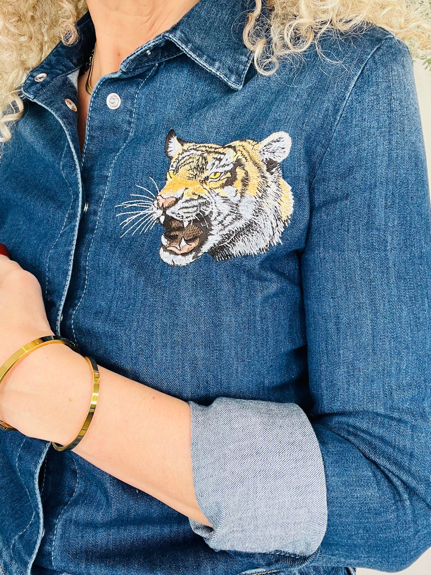 Tiger Denim Shirt - Size 36