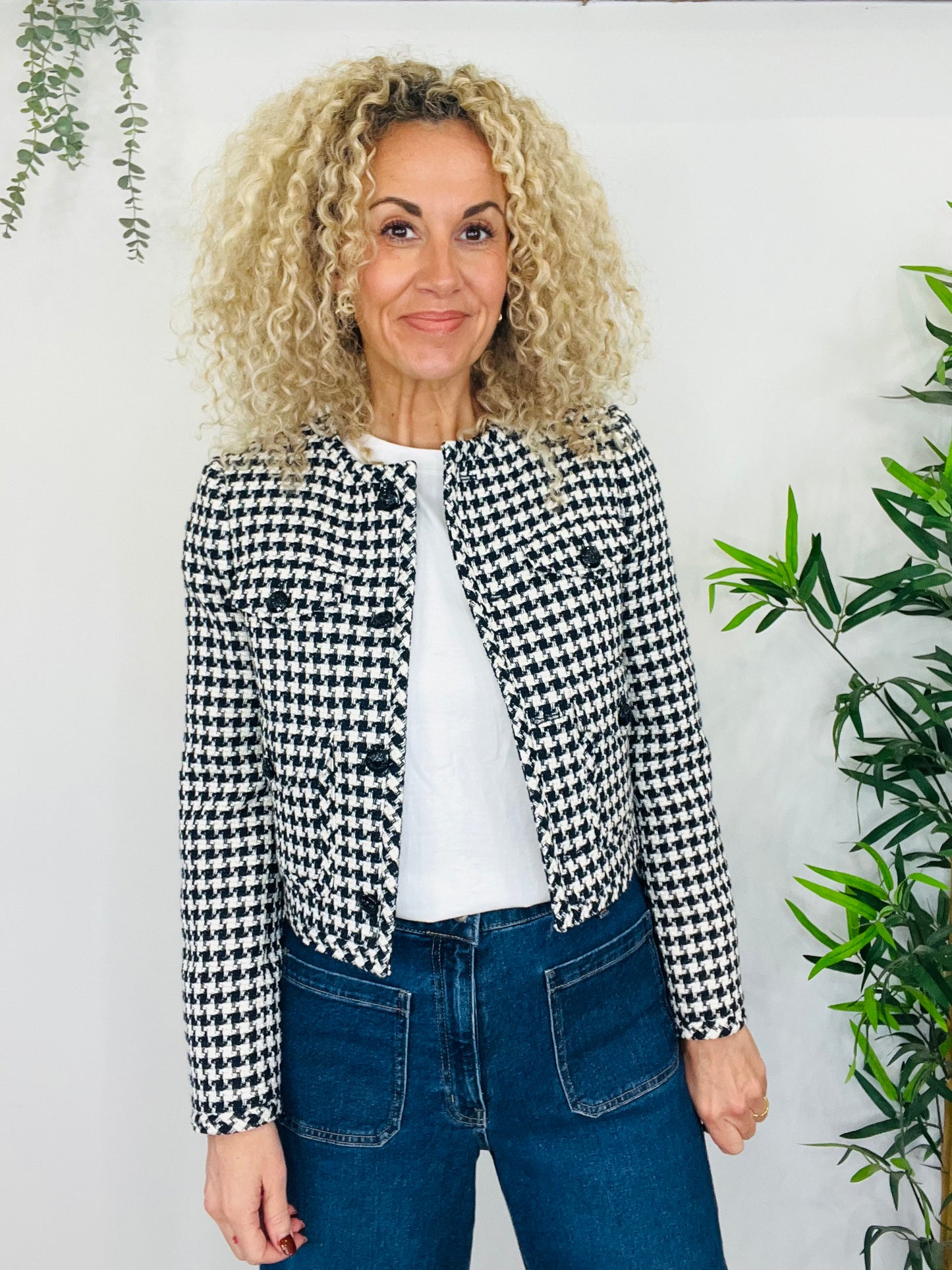 Houndstooth Jacket - Size 8