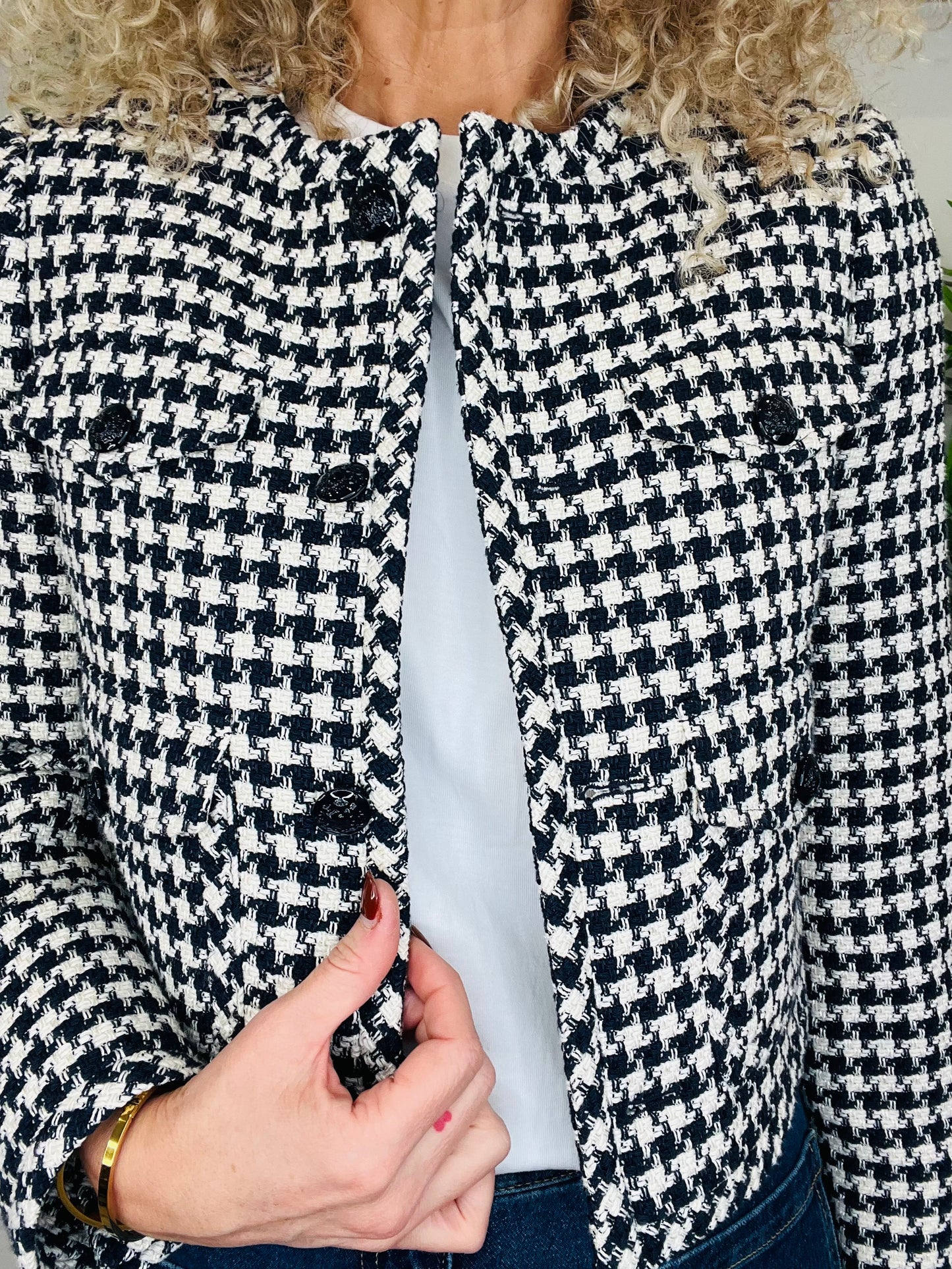 Houndstooth Jacket - Size 8