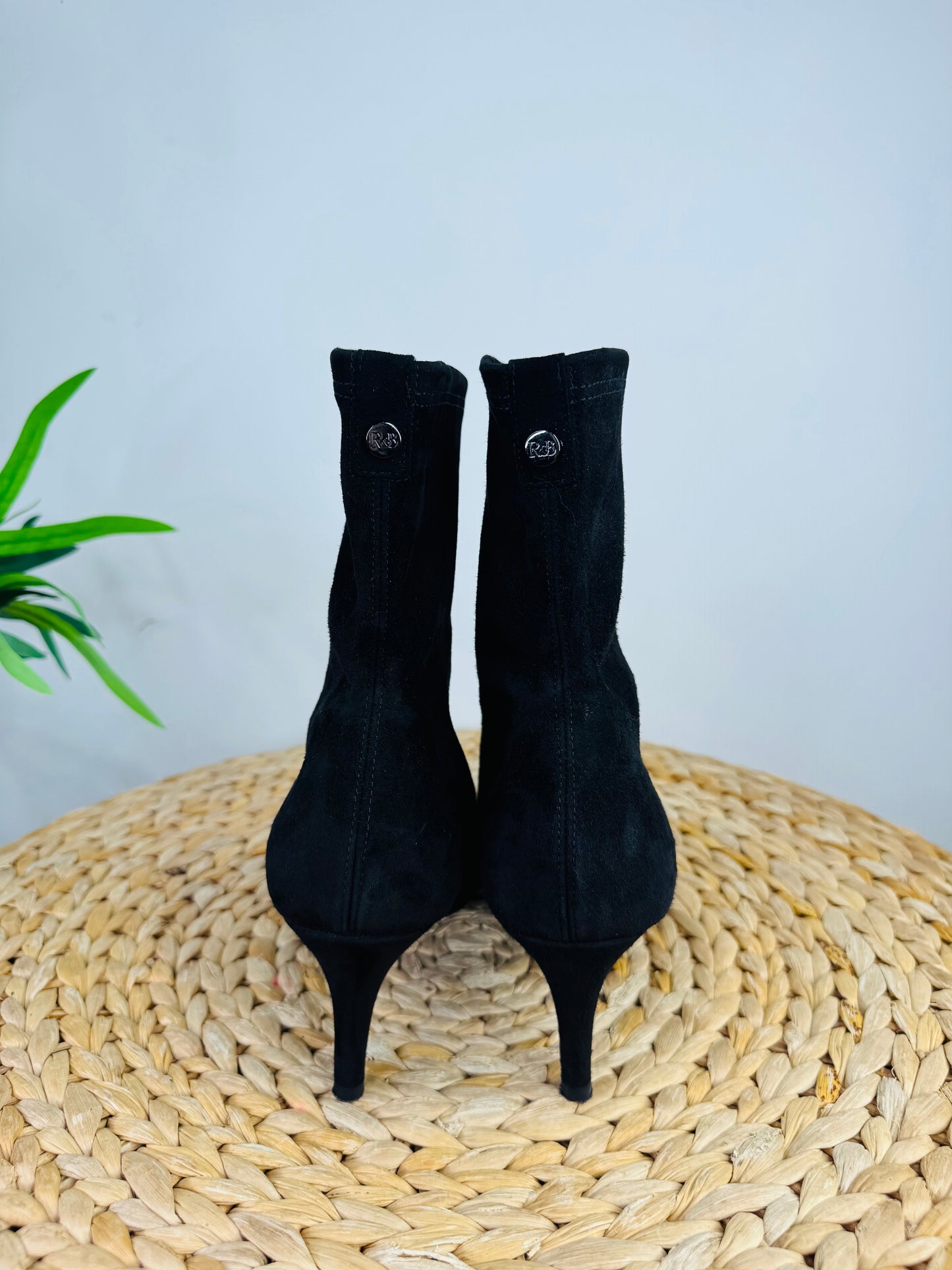 Suede Ankle Boots - Size 40