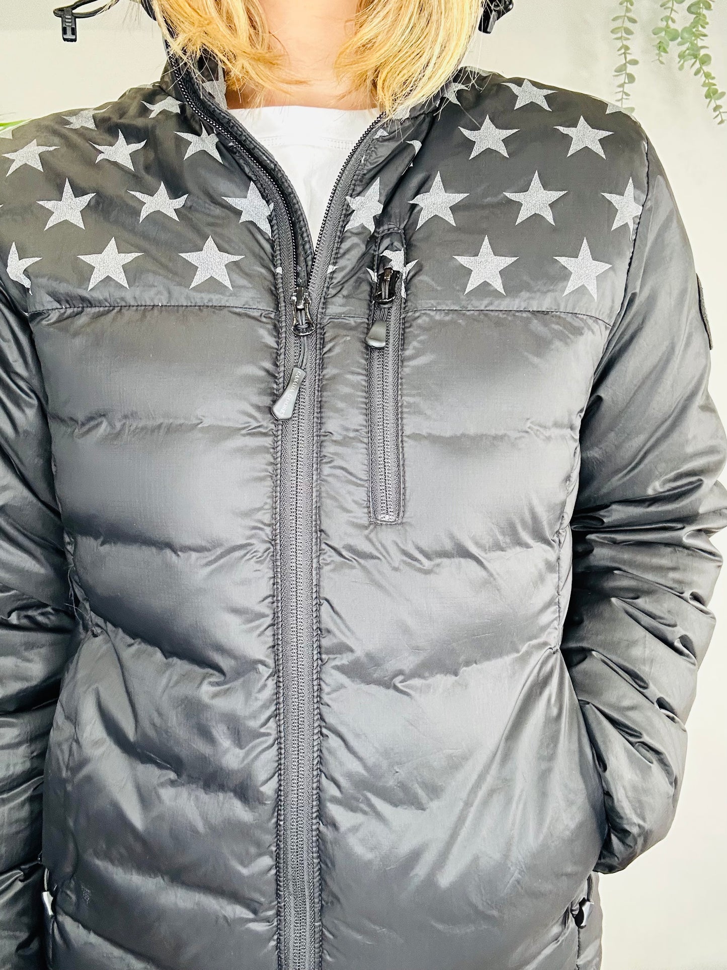 Down Star Puffer Jacket - Size S