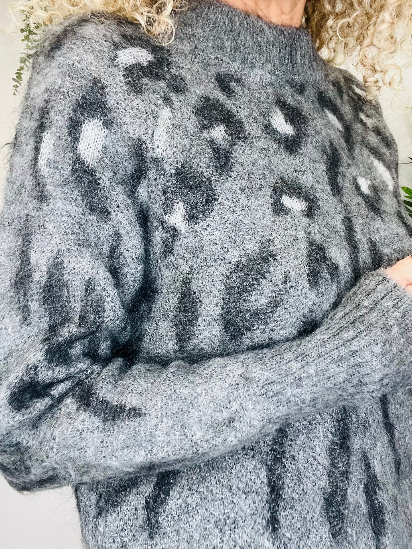 Animal Print Jumper - Size XS