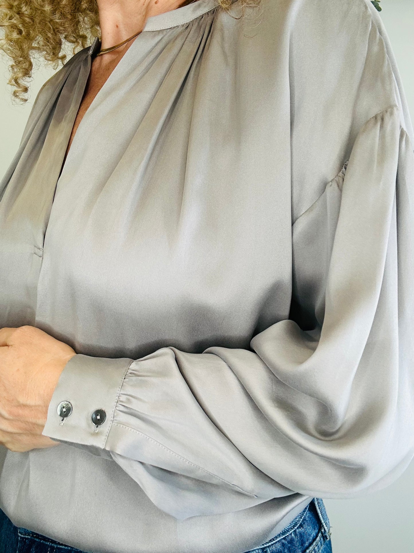Mayson Silk Blouse - Size S