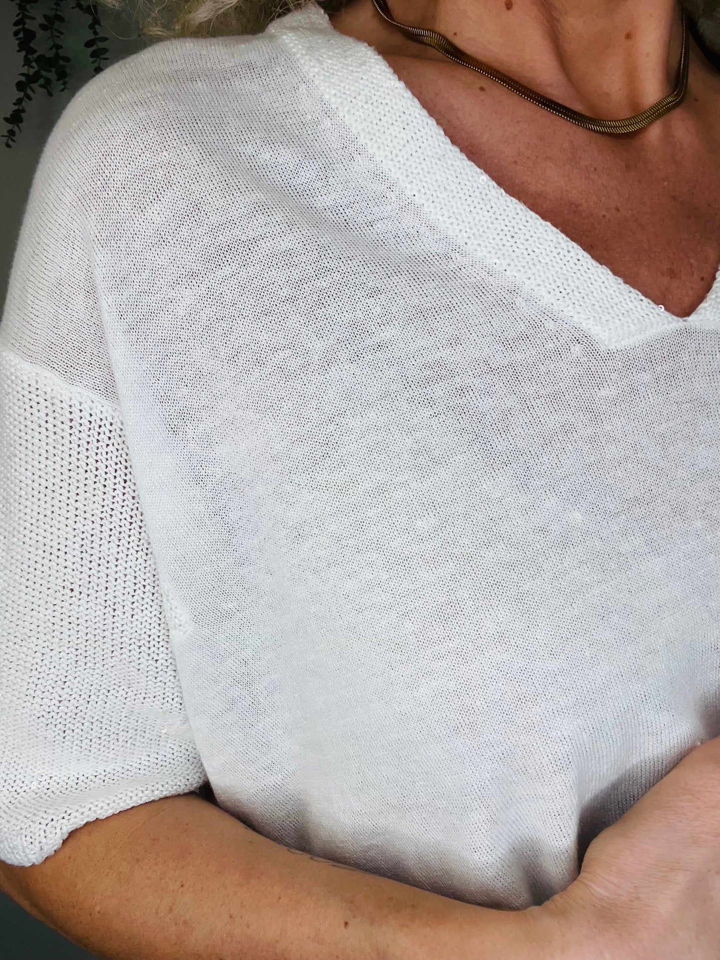 Linen Tee - Size XS