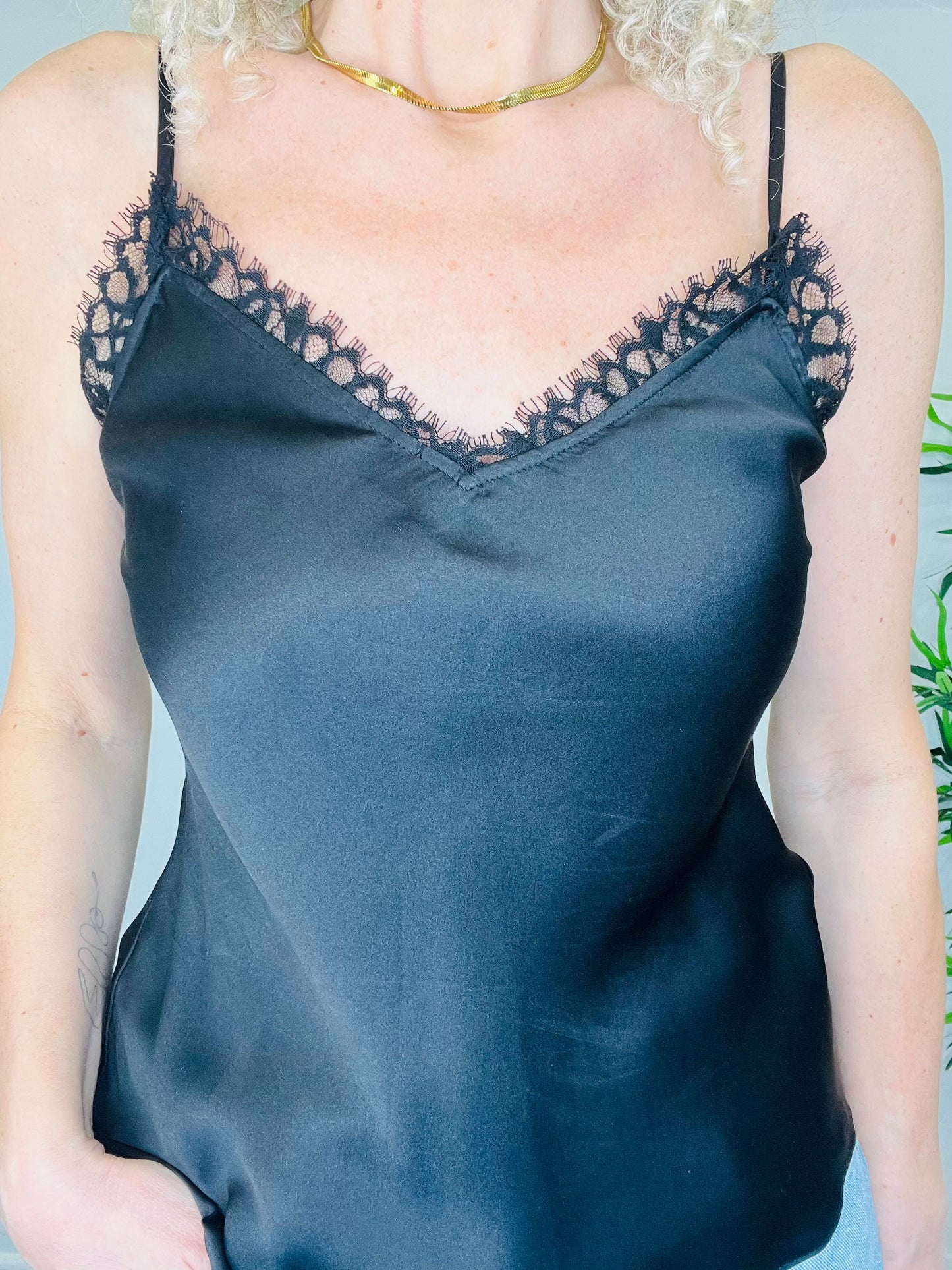 Silk Cami Top - Size XS