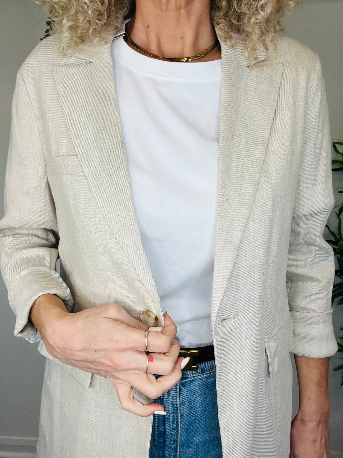 Linen Blazer - Size S