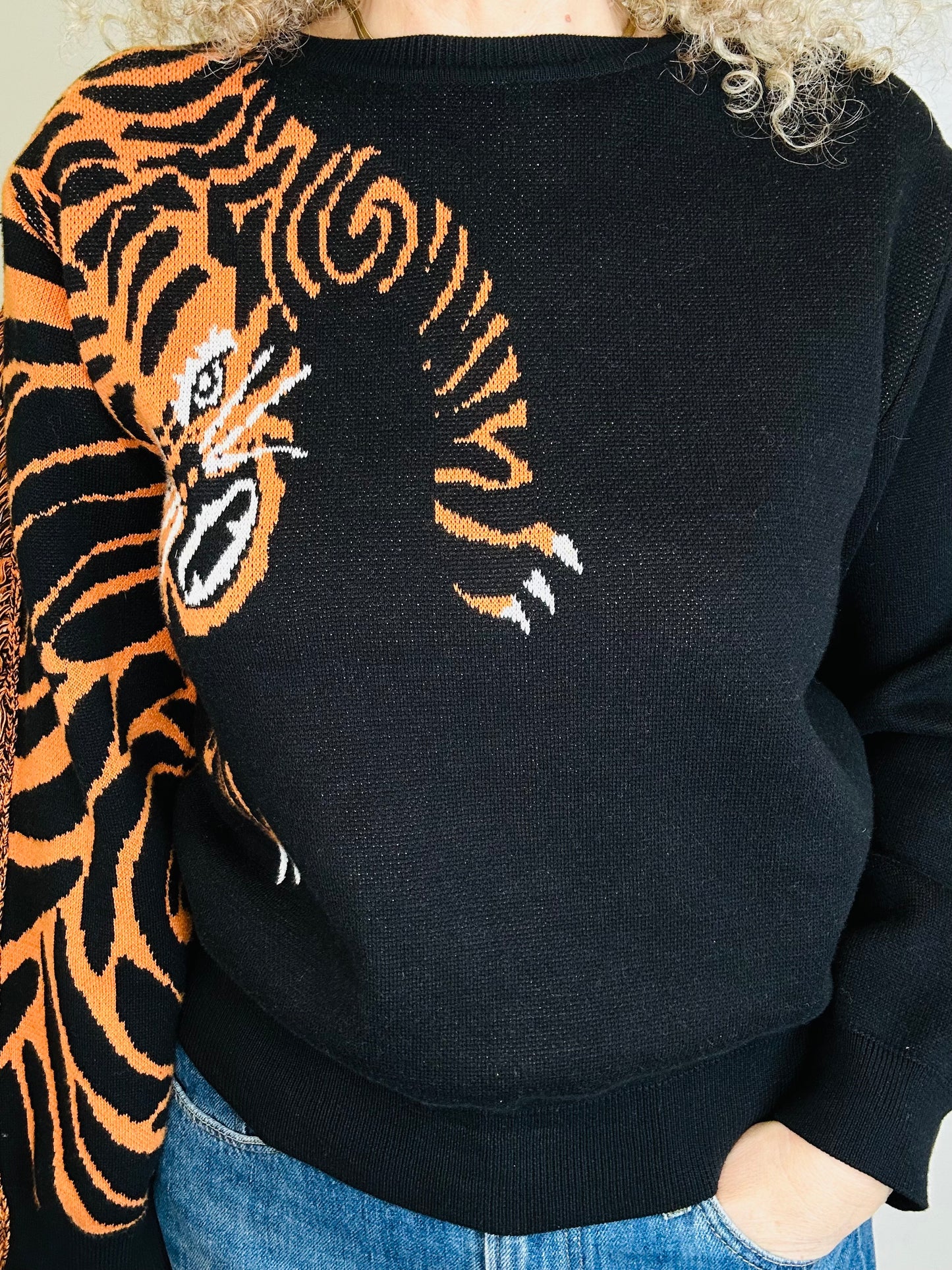 Fringed Tiger Jumper - Size S