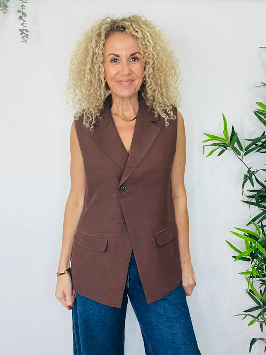 Longline Waistcoat - Size XS