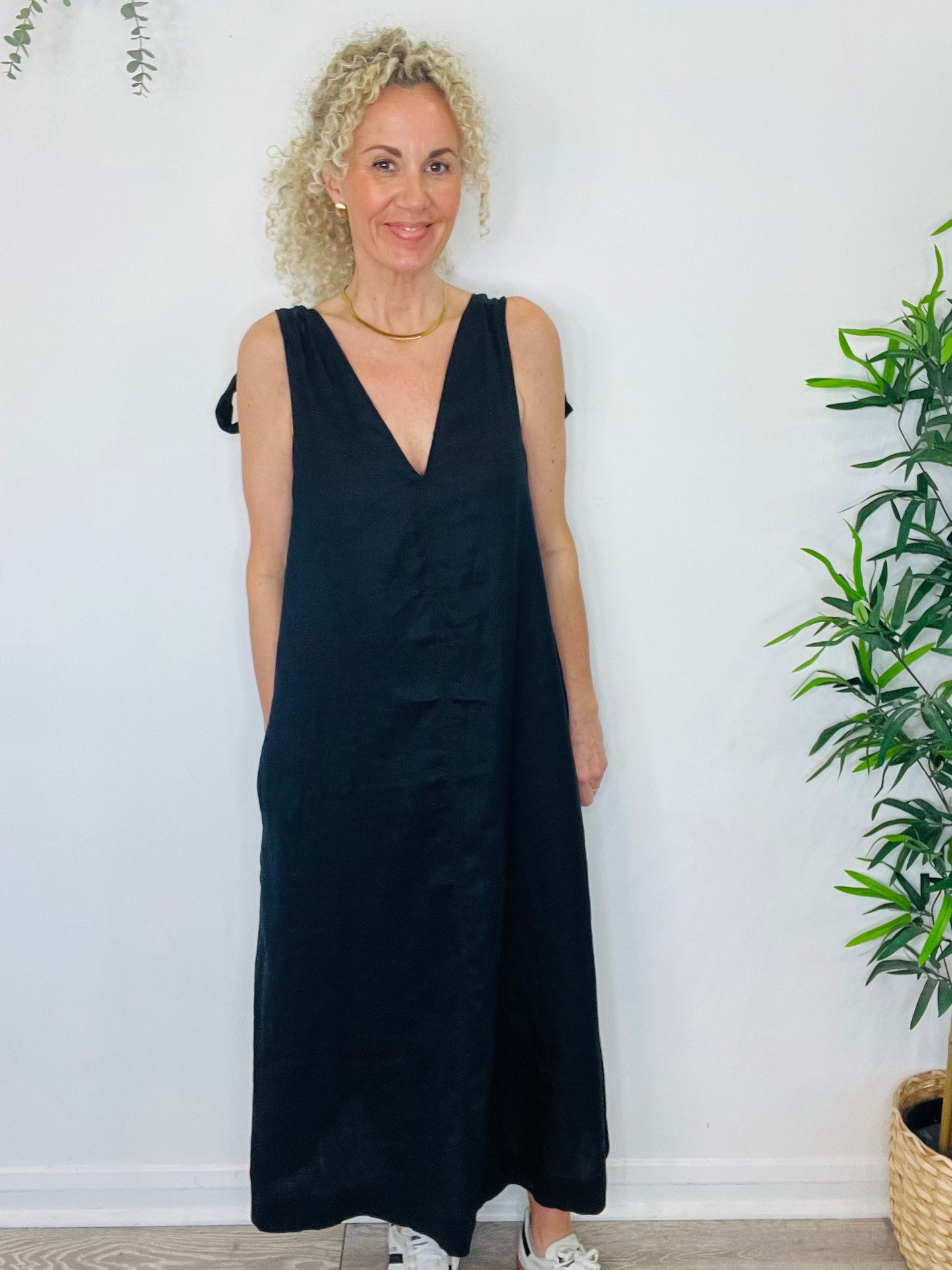 Linen Dress - Size 38