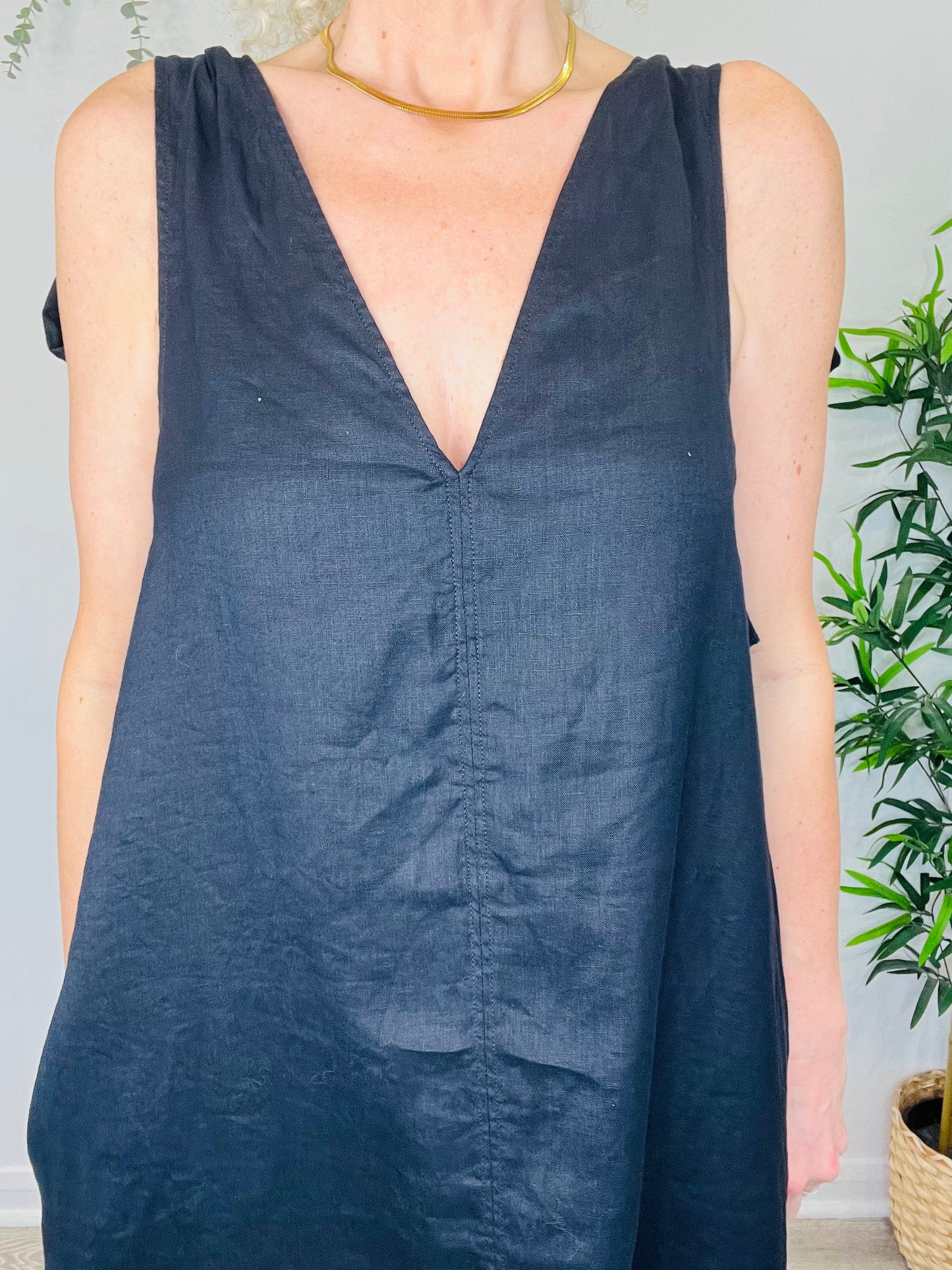 Linen Dress - Size 38