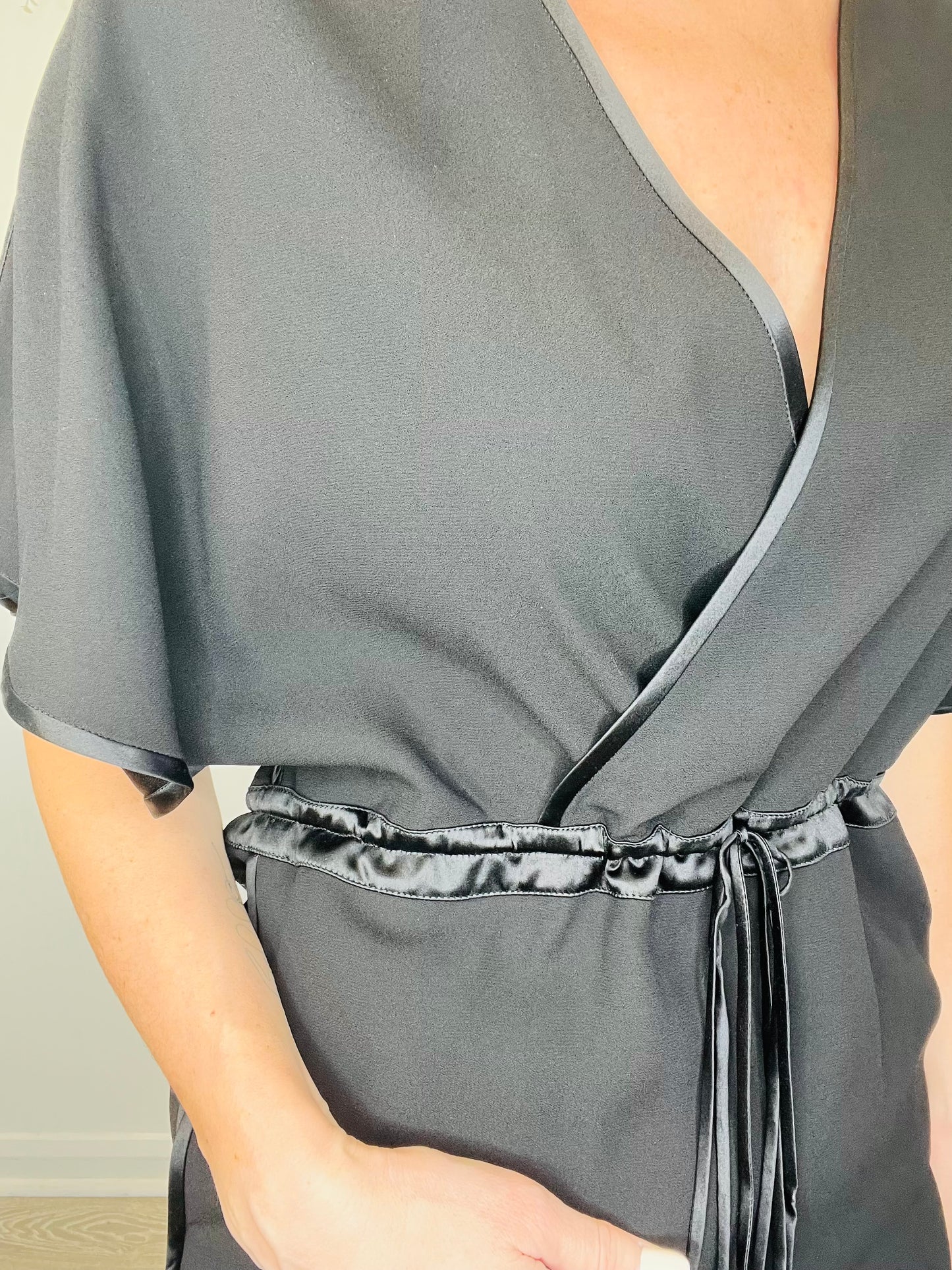 Silk Midi Dress - Size 36
