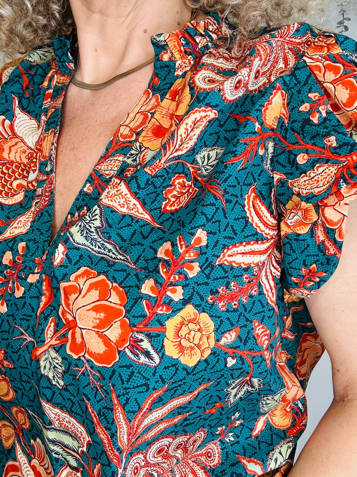 Patterned Cotton Top - Size 12