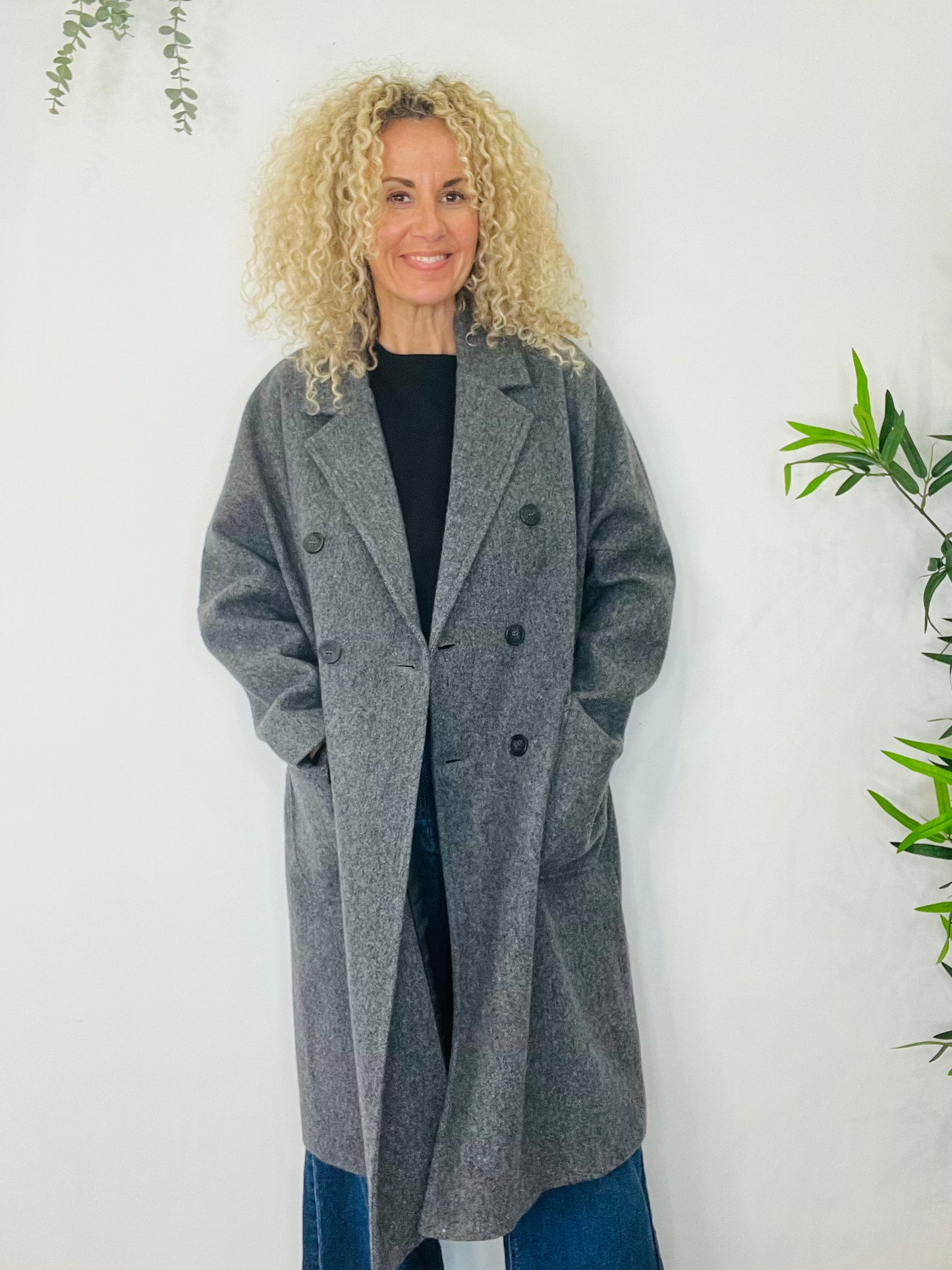 Wool Coat - Size L