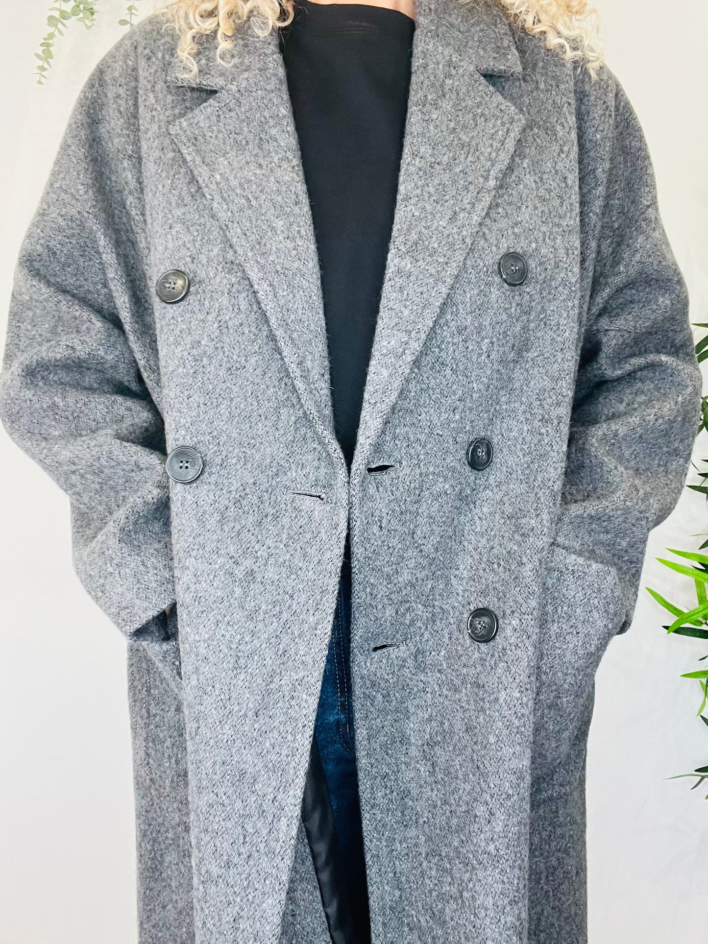 Wool Coat - Size L