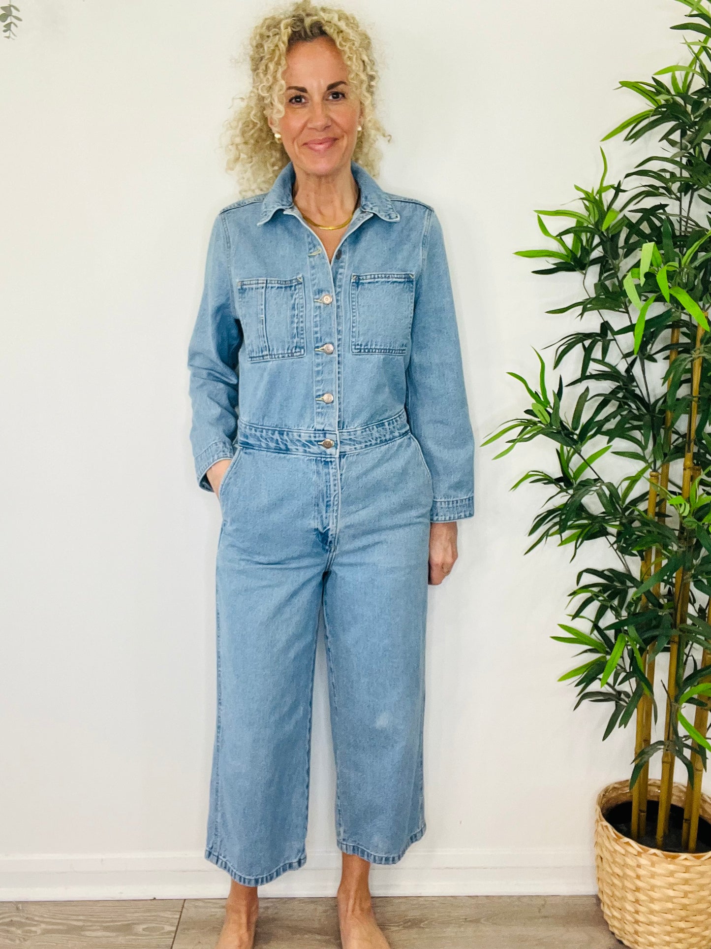 Denim Jumpsuit - Size S