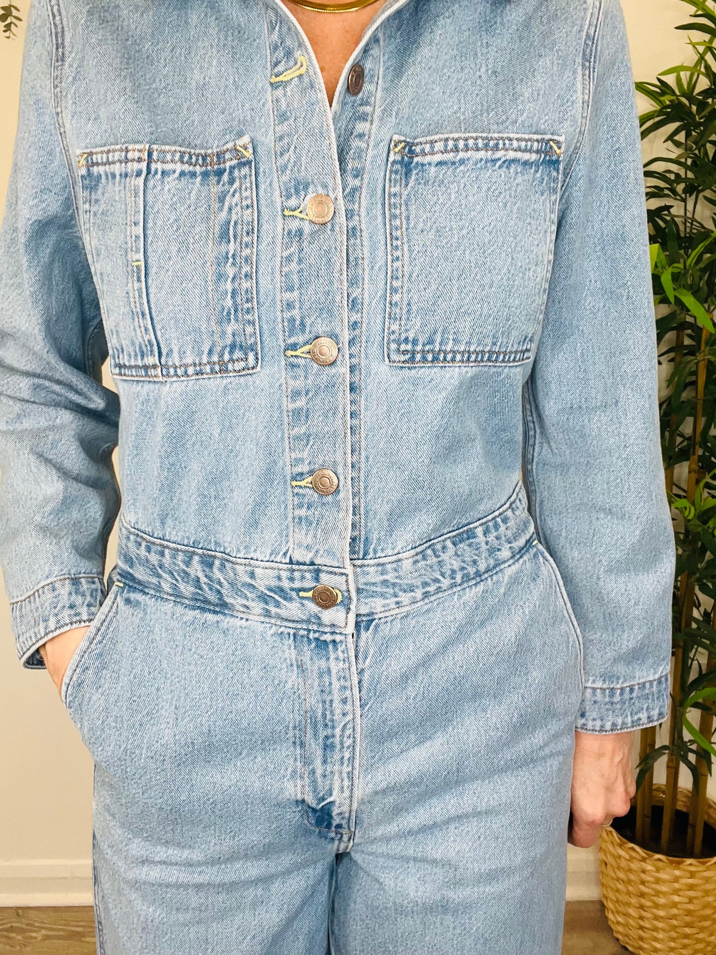Denim Jumpsuit - Size S