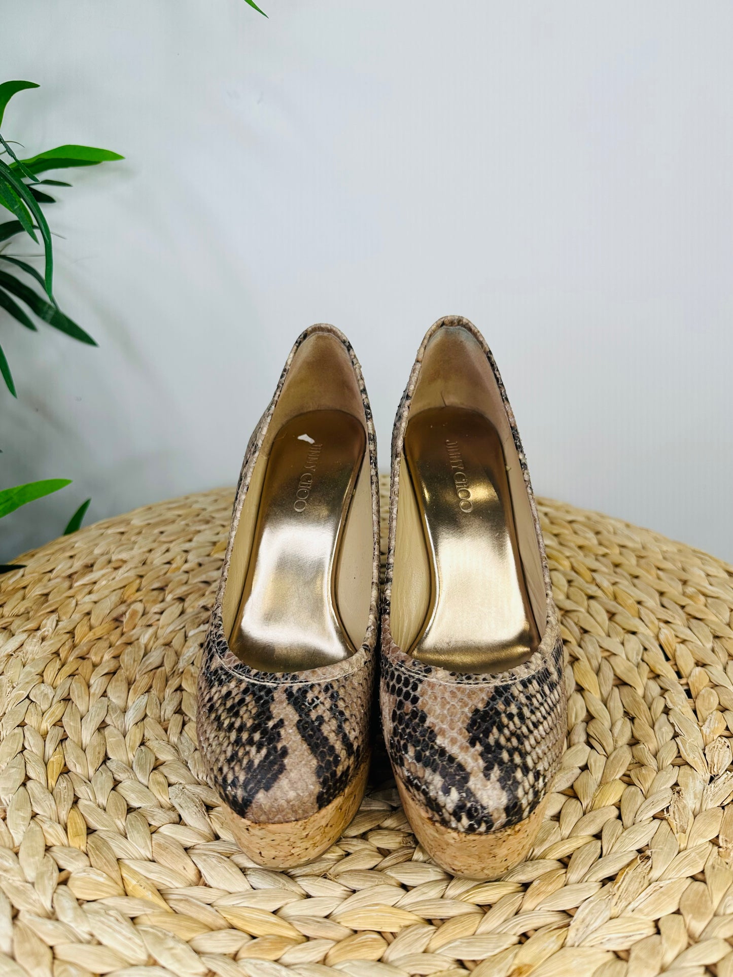 Cork Wedge Sandals - Size 37