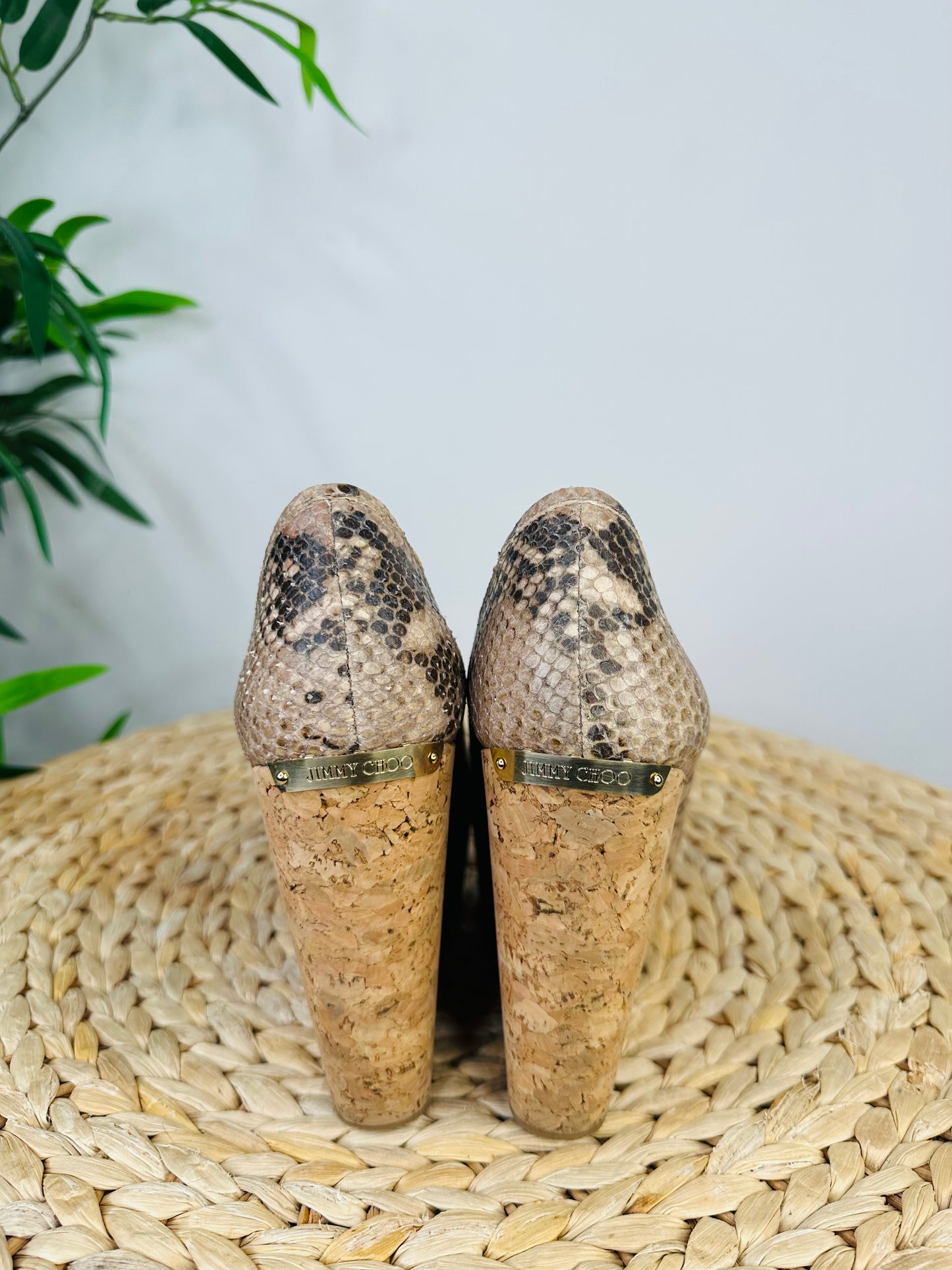 Cork Wedge Sandals - Size 37