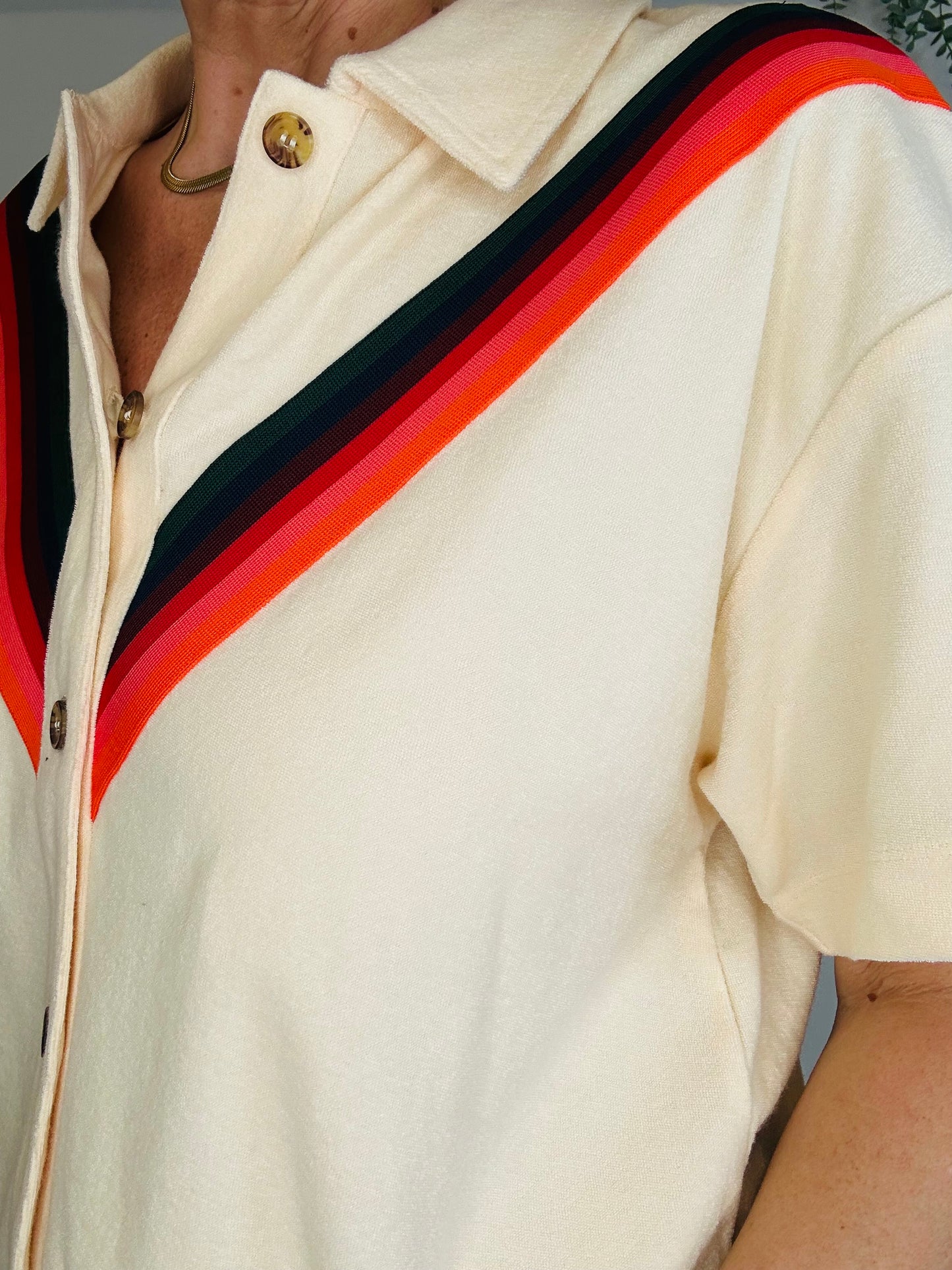 Towelling Shirt - Size M
