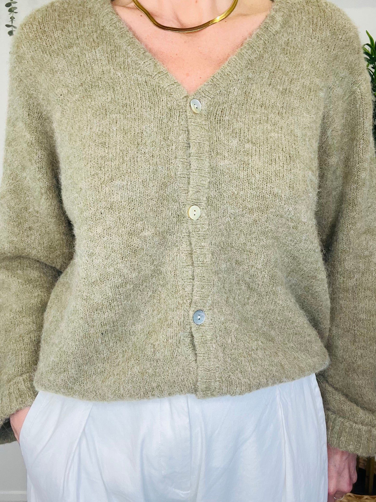 V-Neck Cardigan - Size M