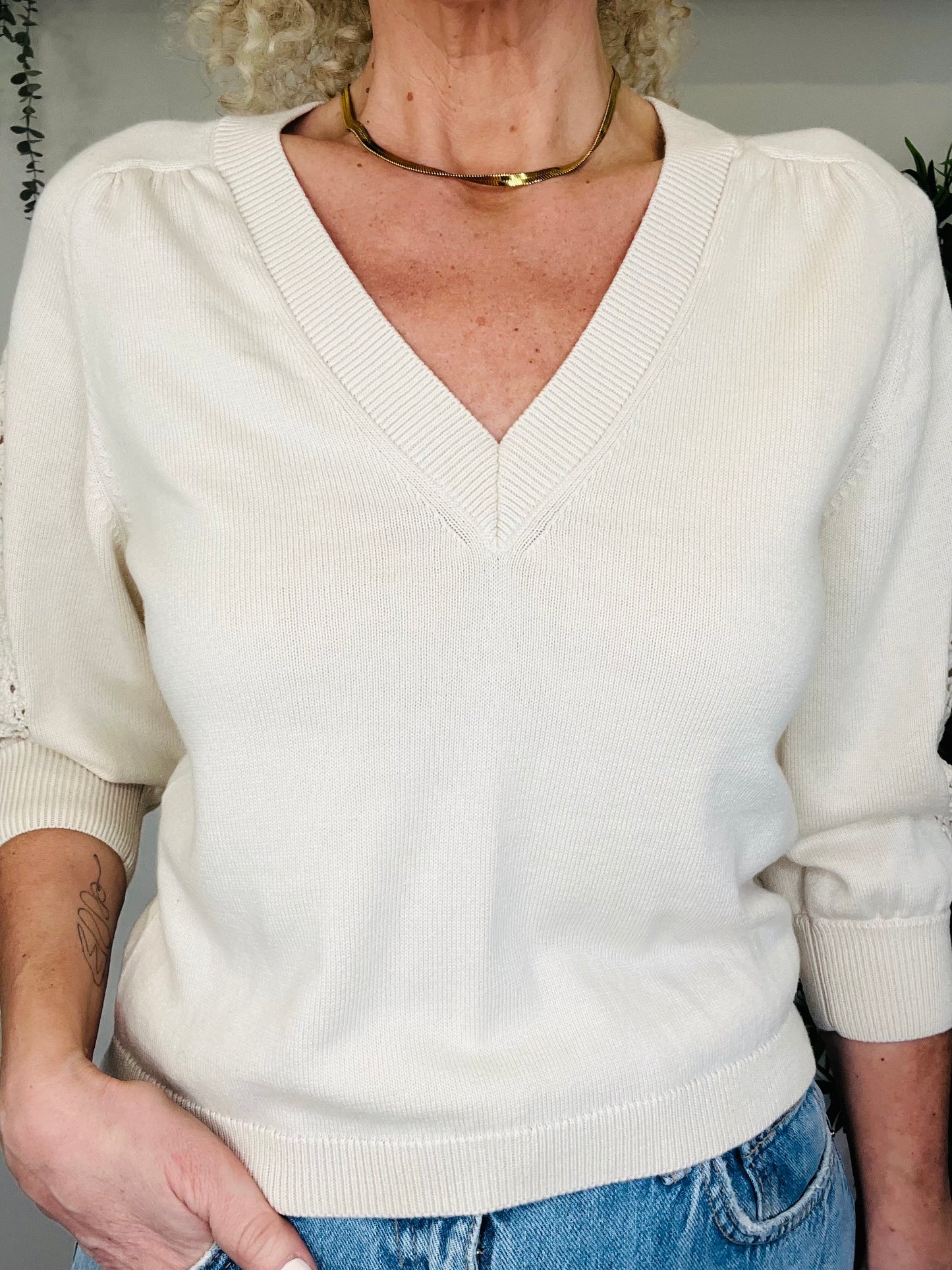 Crochet Sleeve Jumper - Size 1