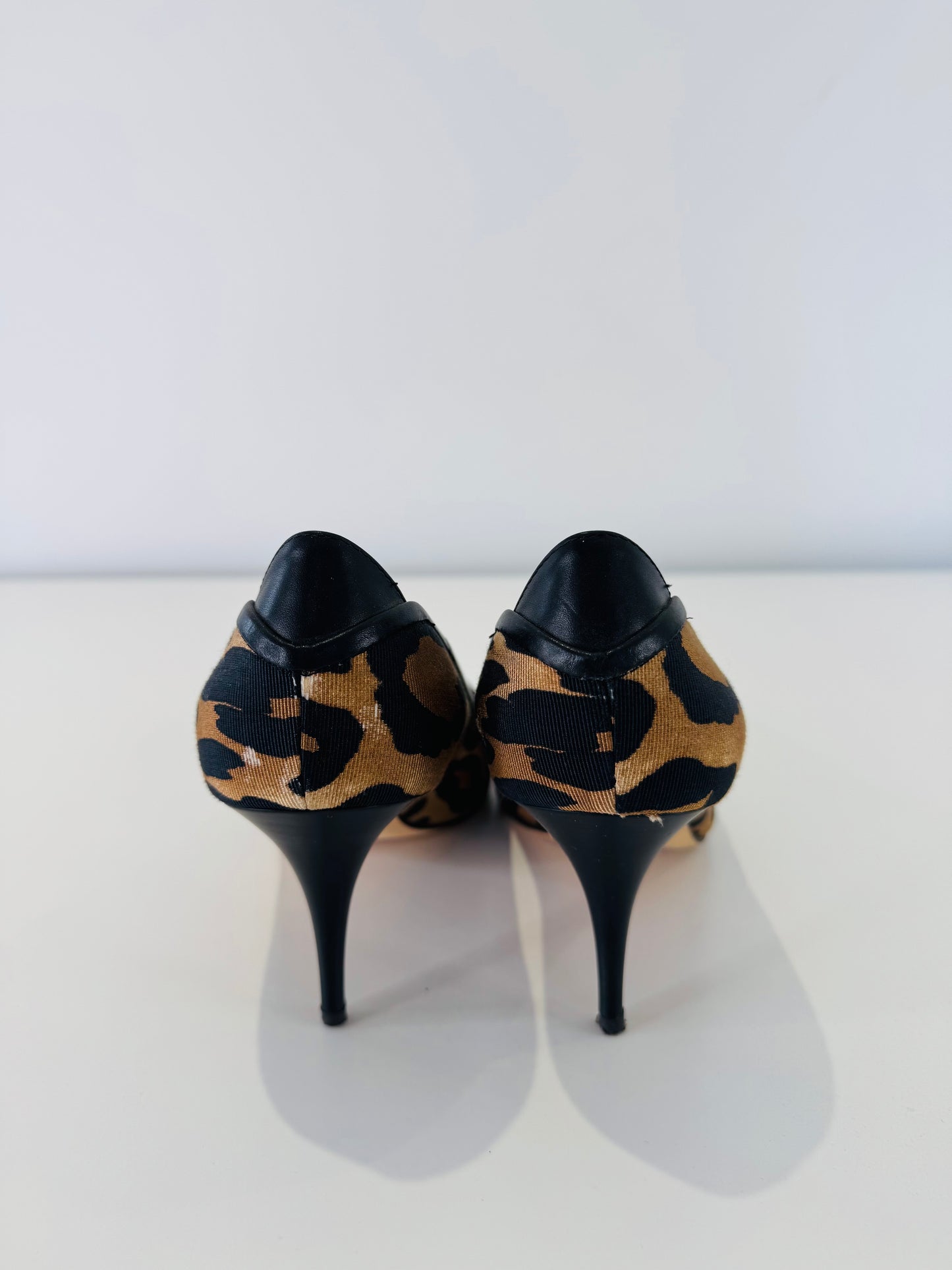 Leopard Print Pumps - Size 39