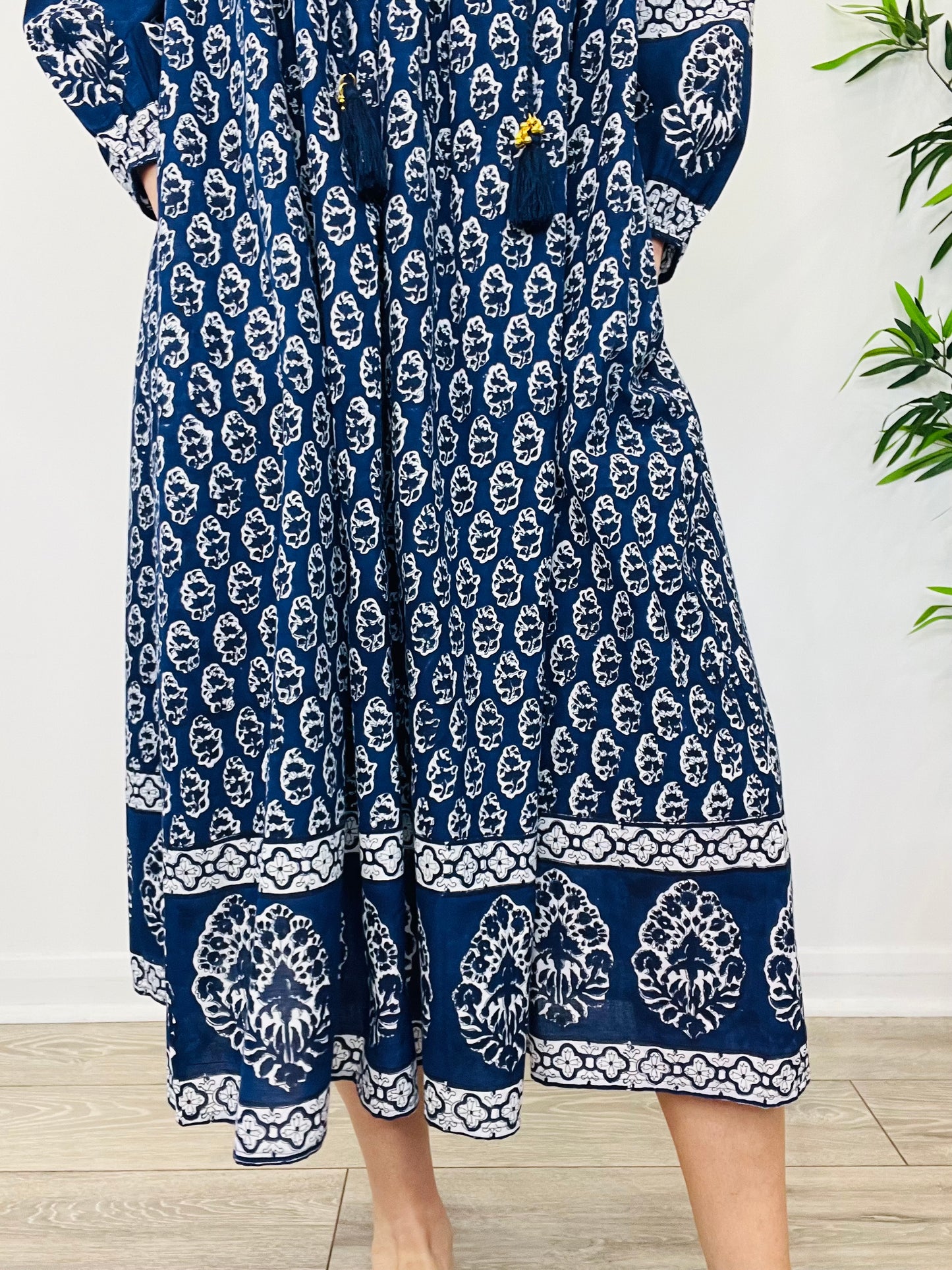 Patterned Cotton Dress - Size 12