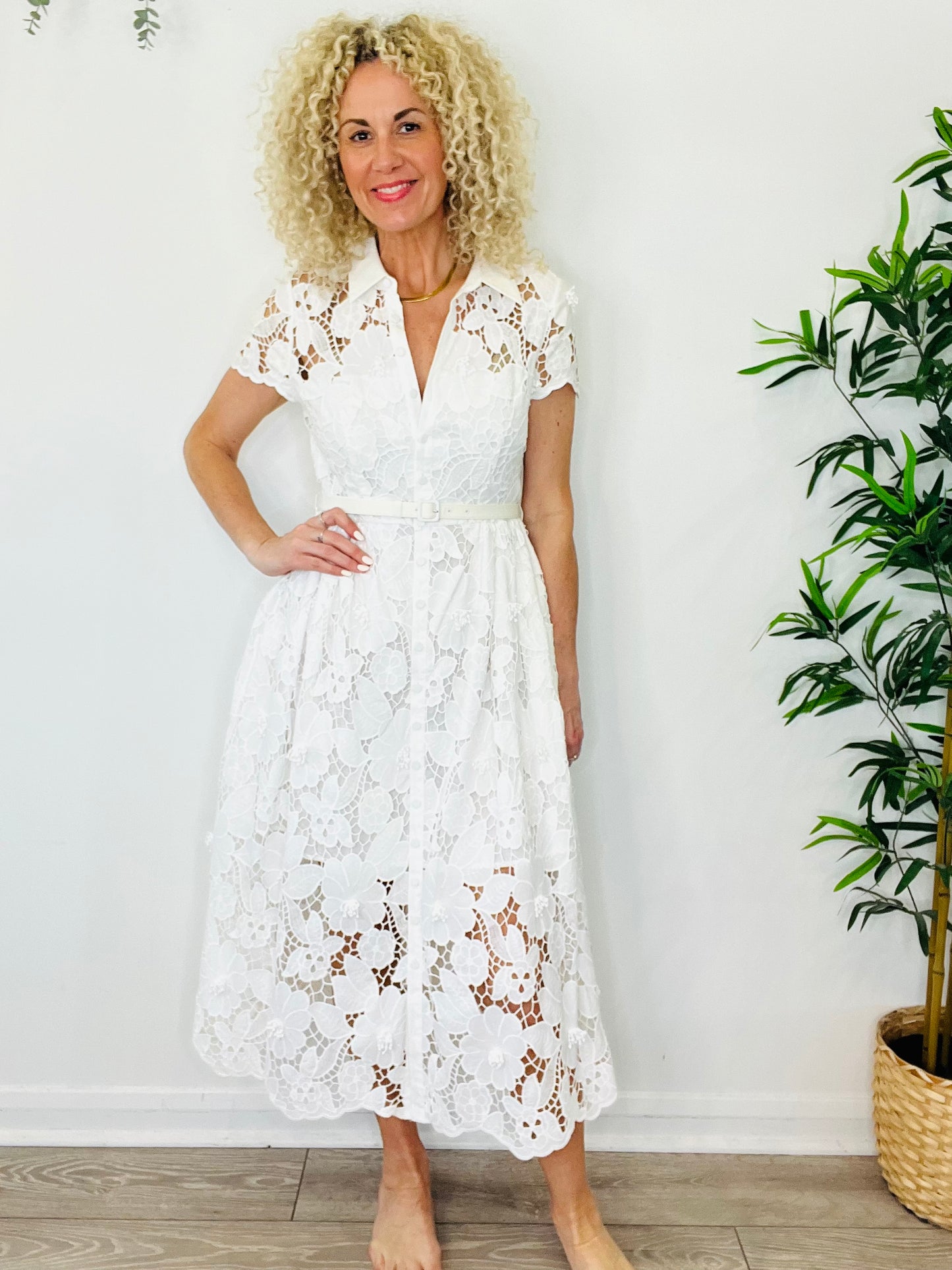 Lace Midi Dress - Size 12
