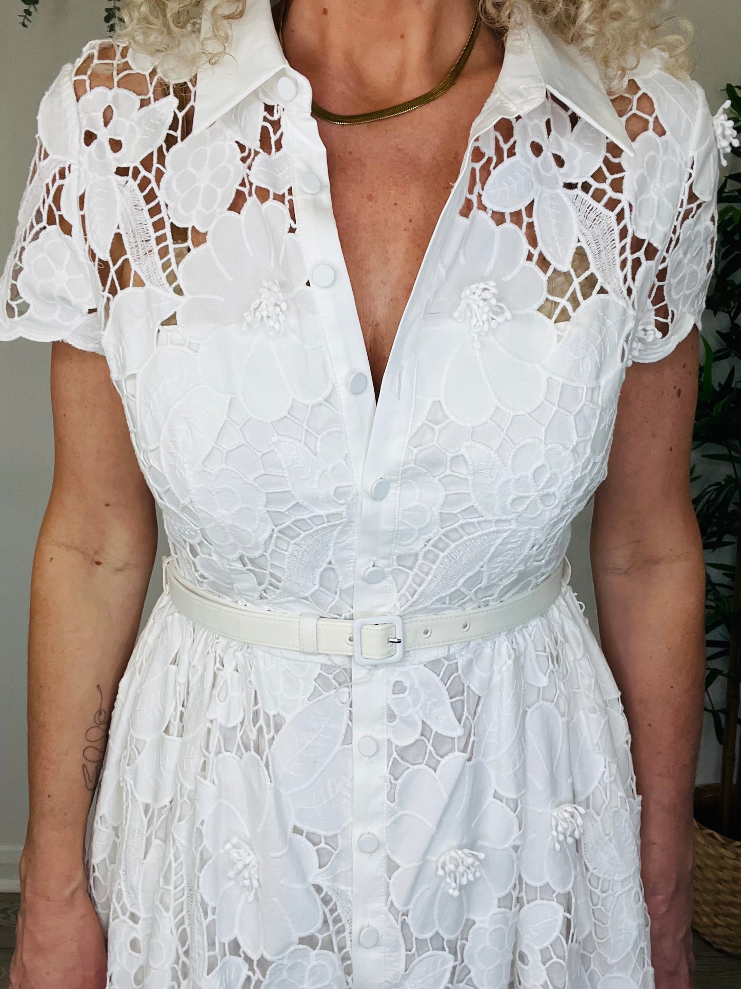 Lace Midi Dress - Size 12