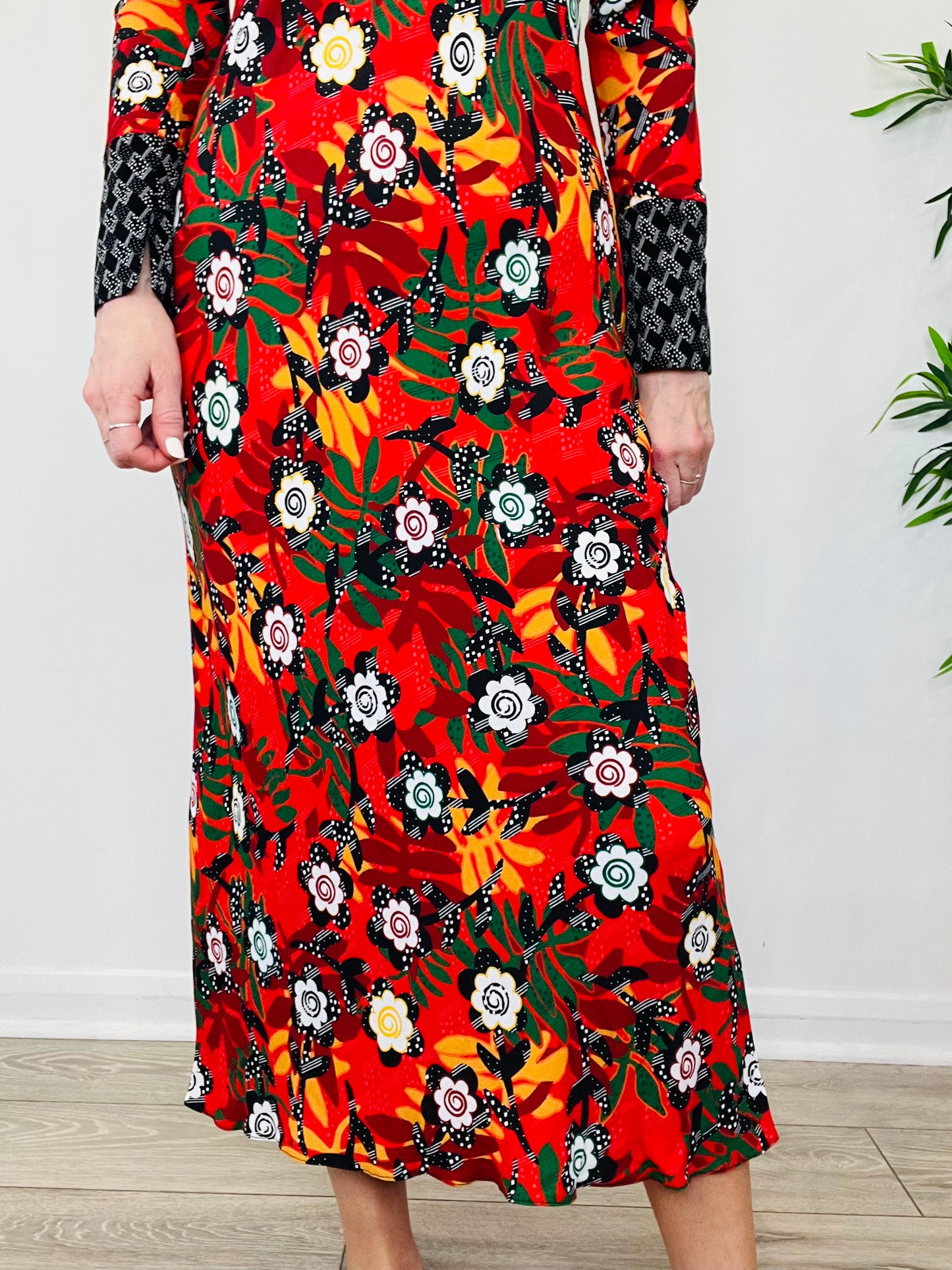 Patterned Thelma Dress - Size S
