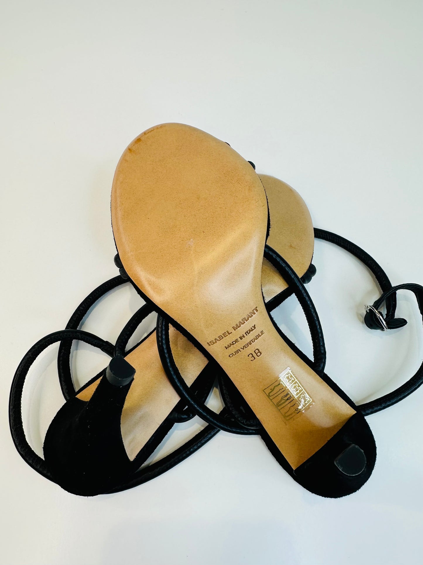 Leather Sandals - Size 38