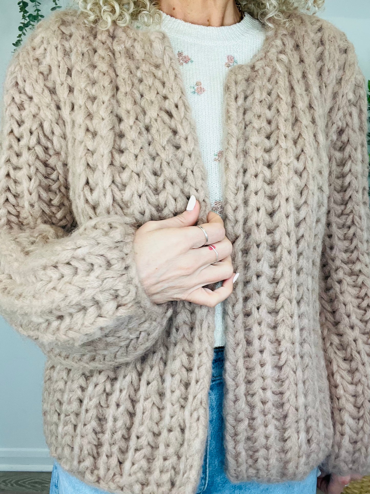 Paloma Chunky Knit Cardigan - Size S
