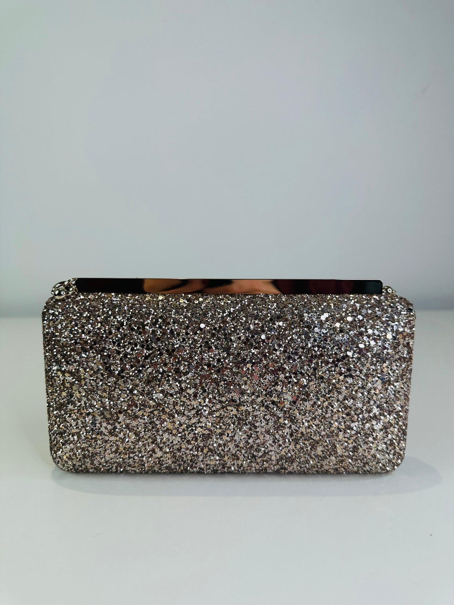 Ellipse Glitter Clutch