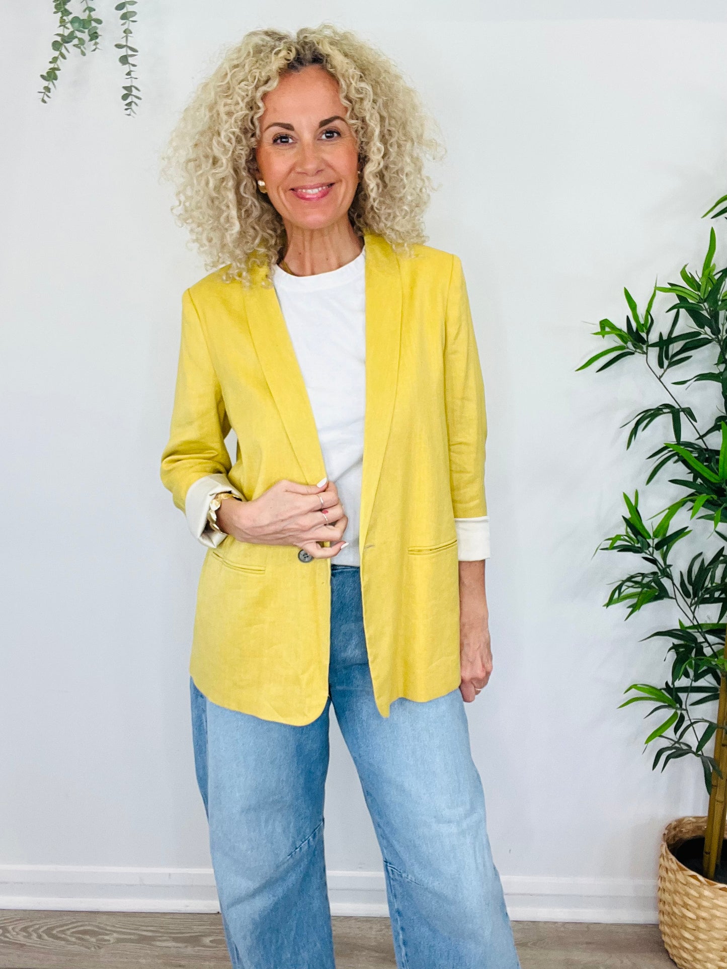 Linen Blazer - Size 12