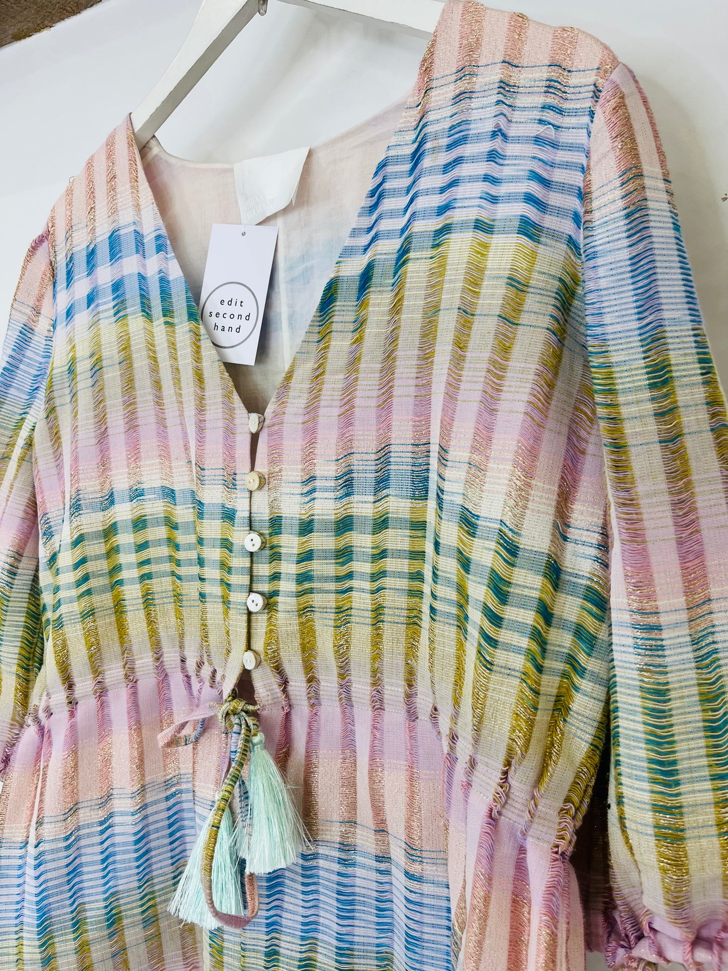 Check Playsuit - Size 3