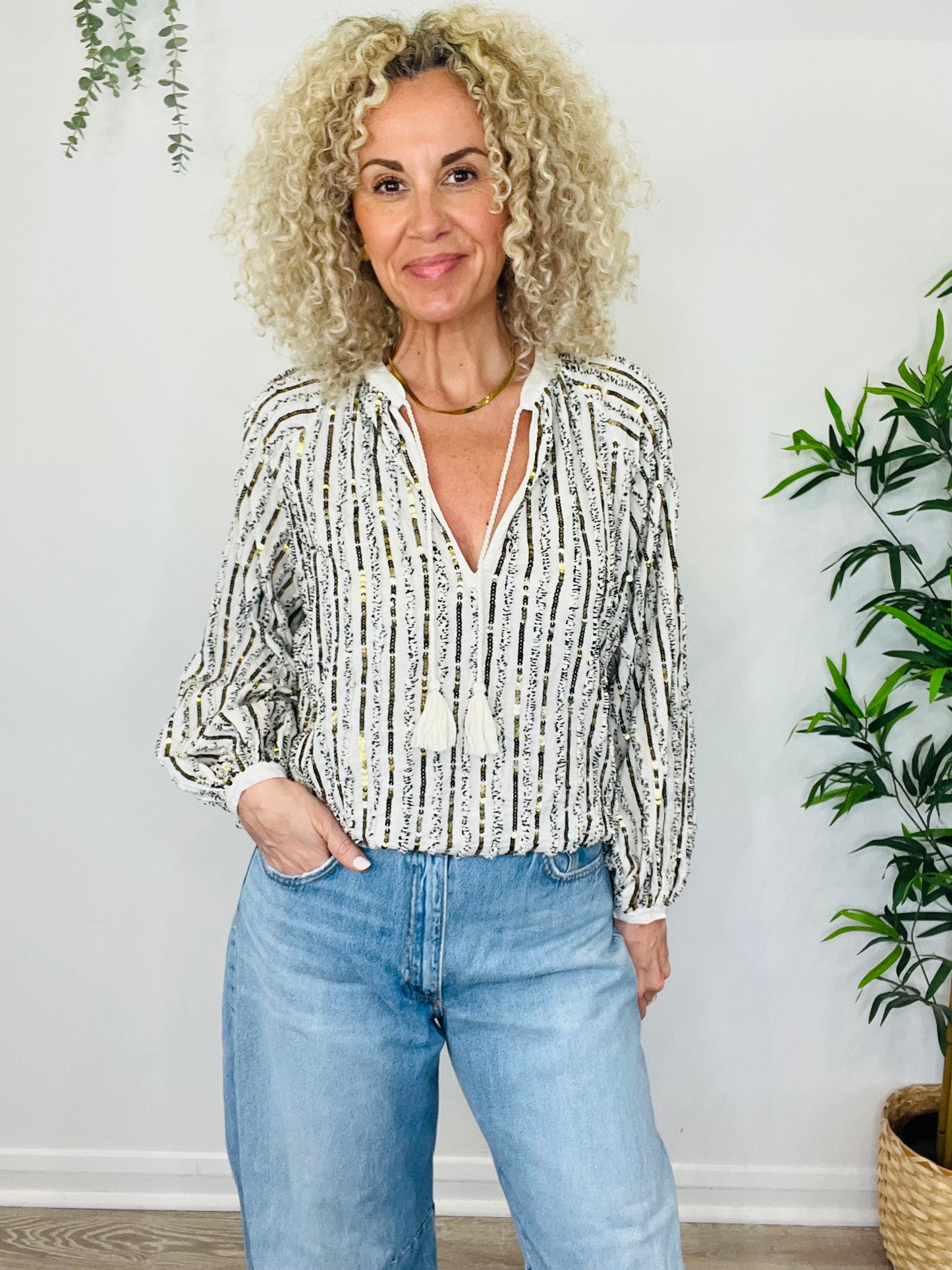 Sequin Top - Size 36