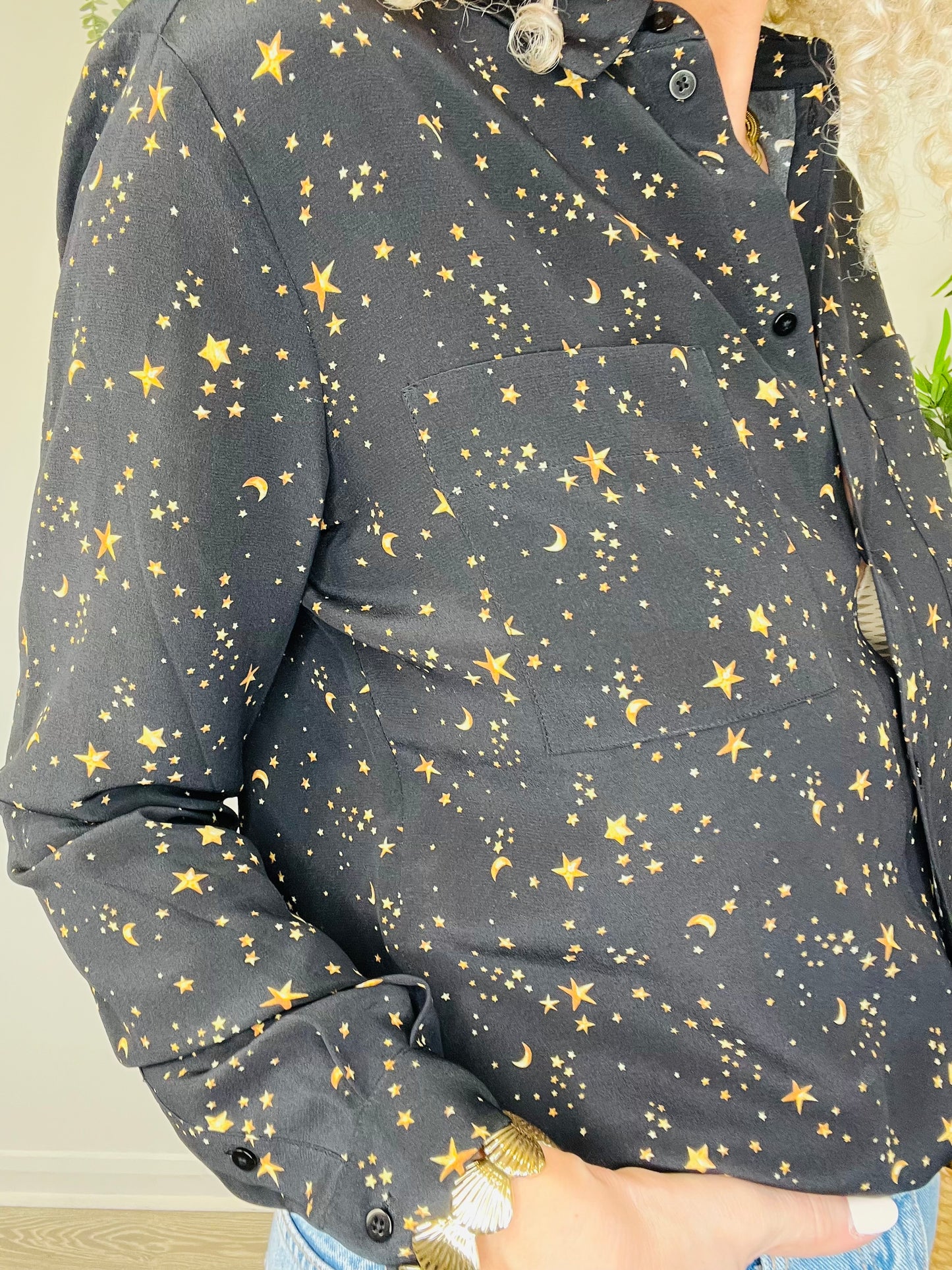 Silk Star Shirt - Size 36