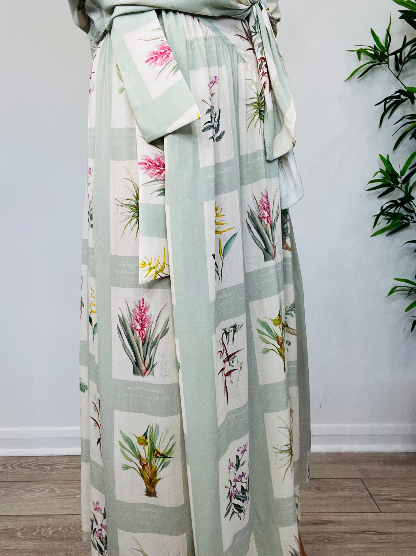 Patterned Shirt & Skirt Set - Size S