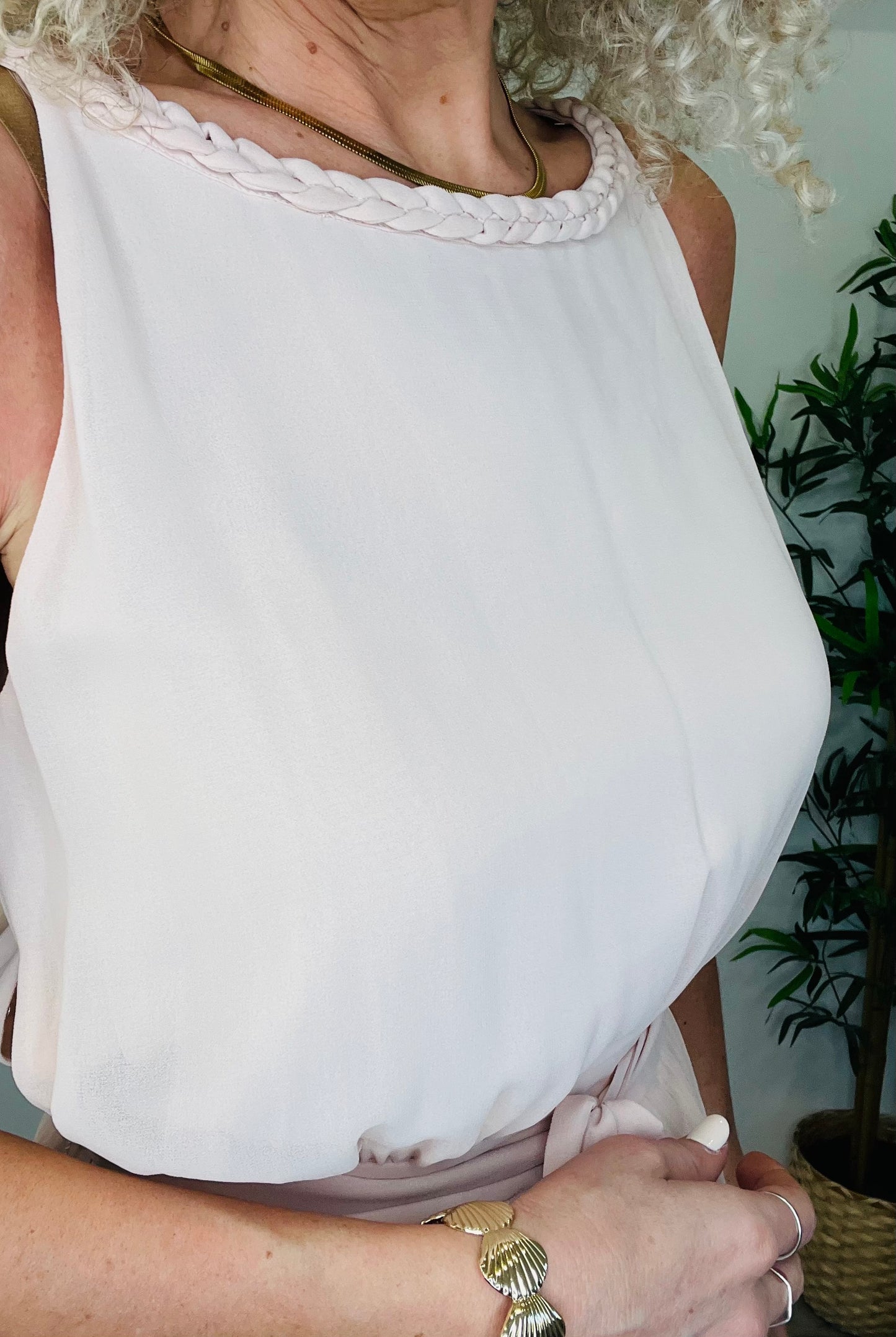 Pleated Midi Dress - Size 38