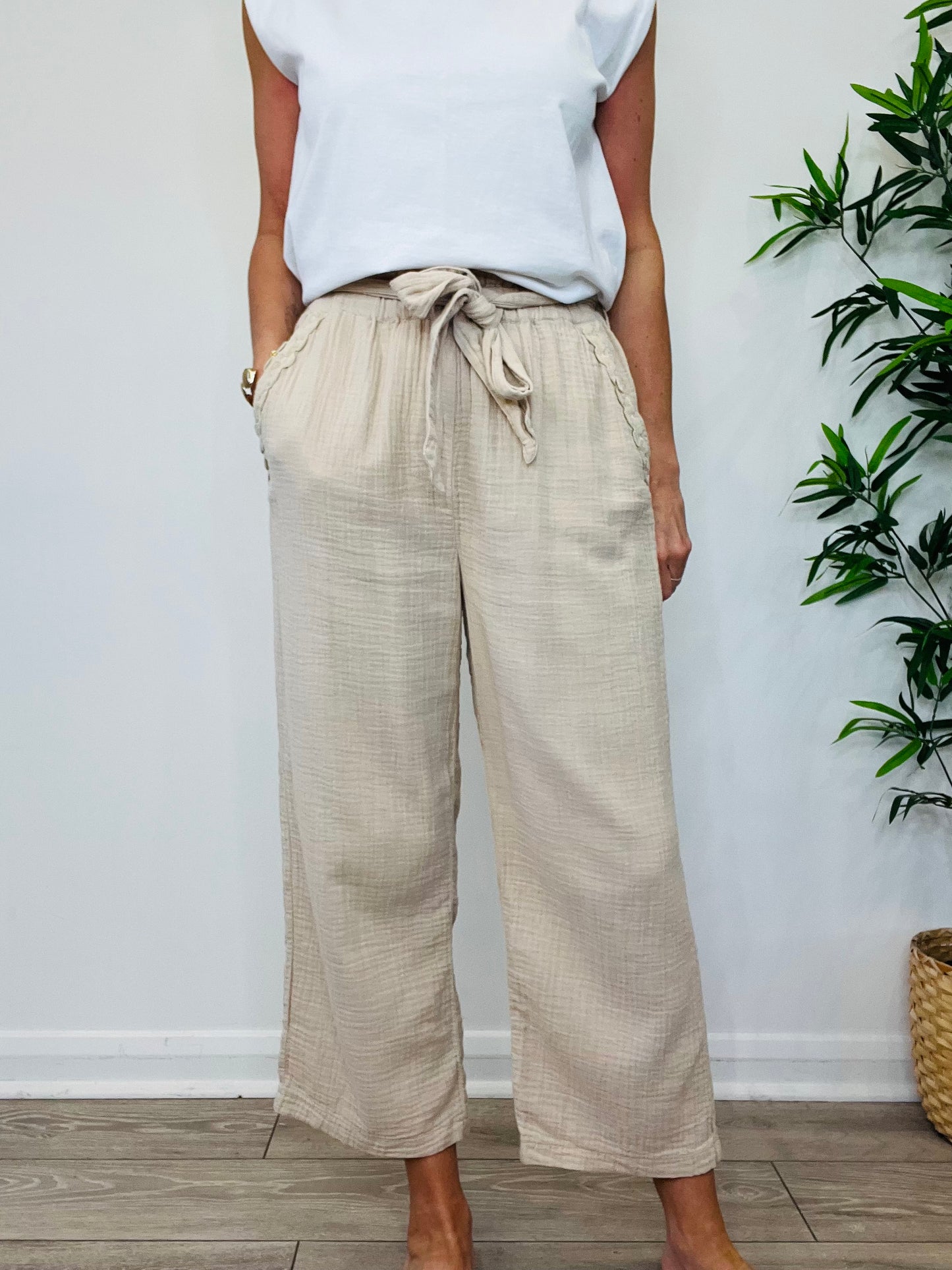Cheesecloth Trousers - Size 2