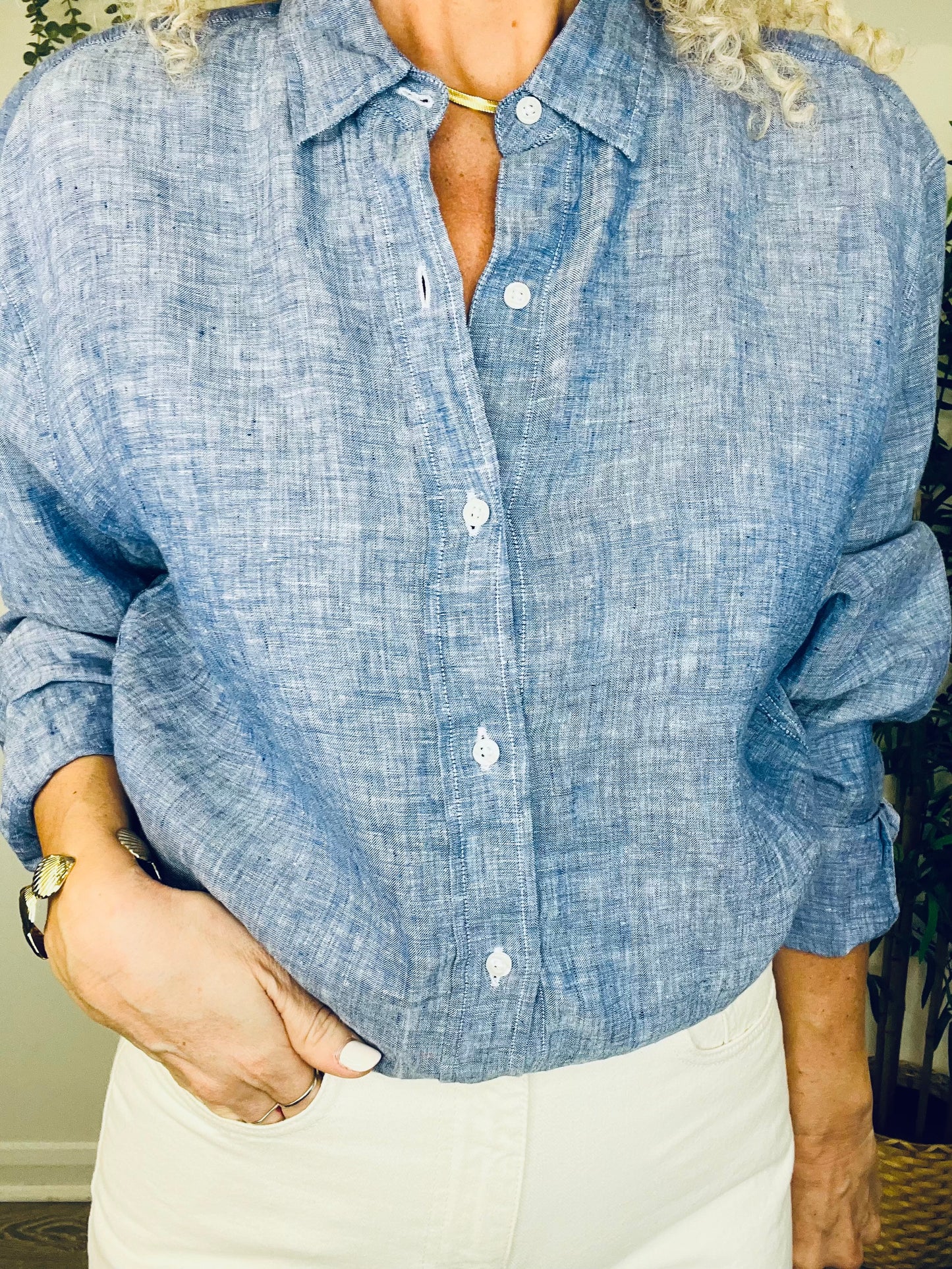 Linen Shirt - Size L