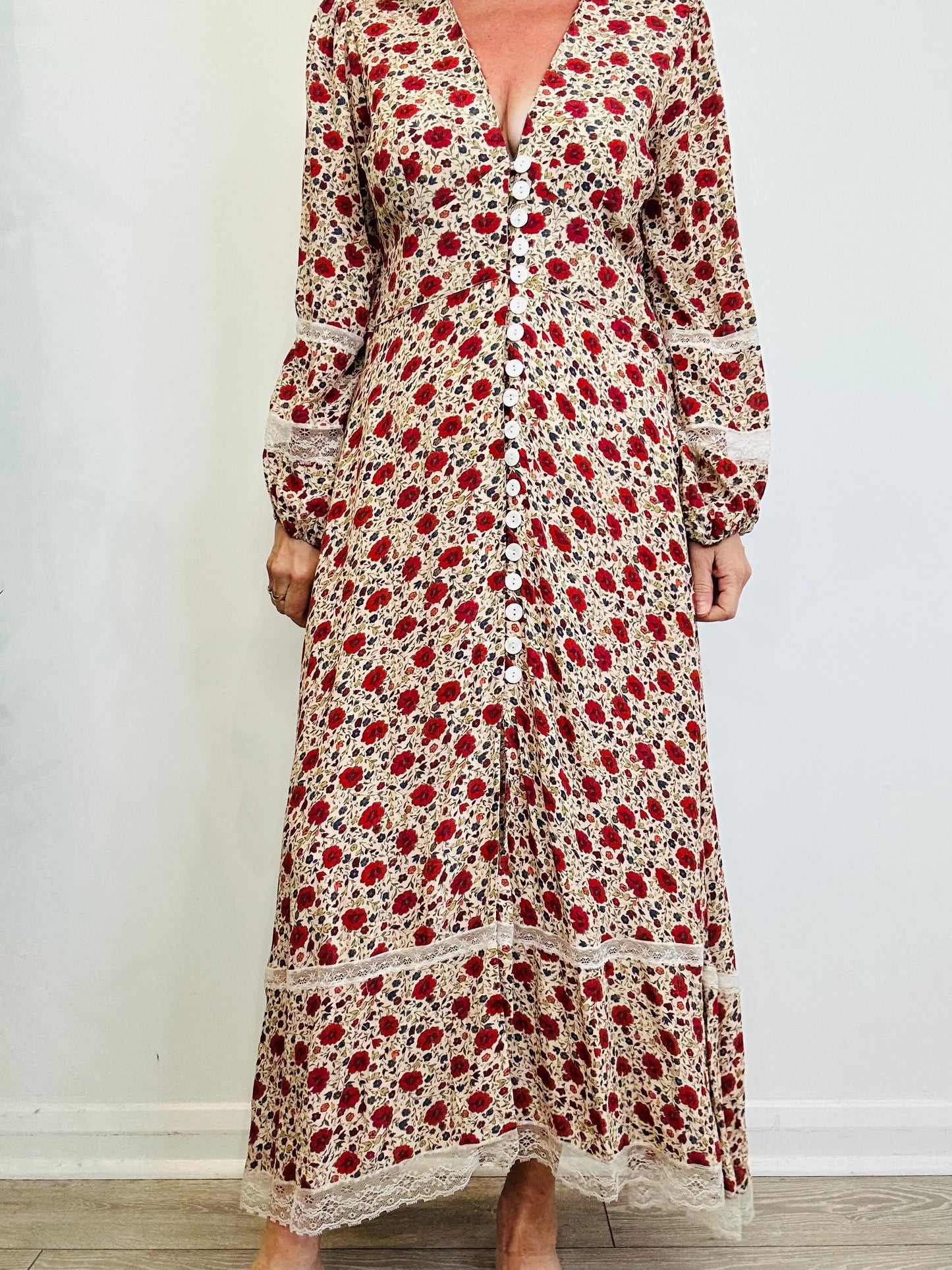 Floral Raven Dress - Size 14