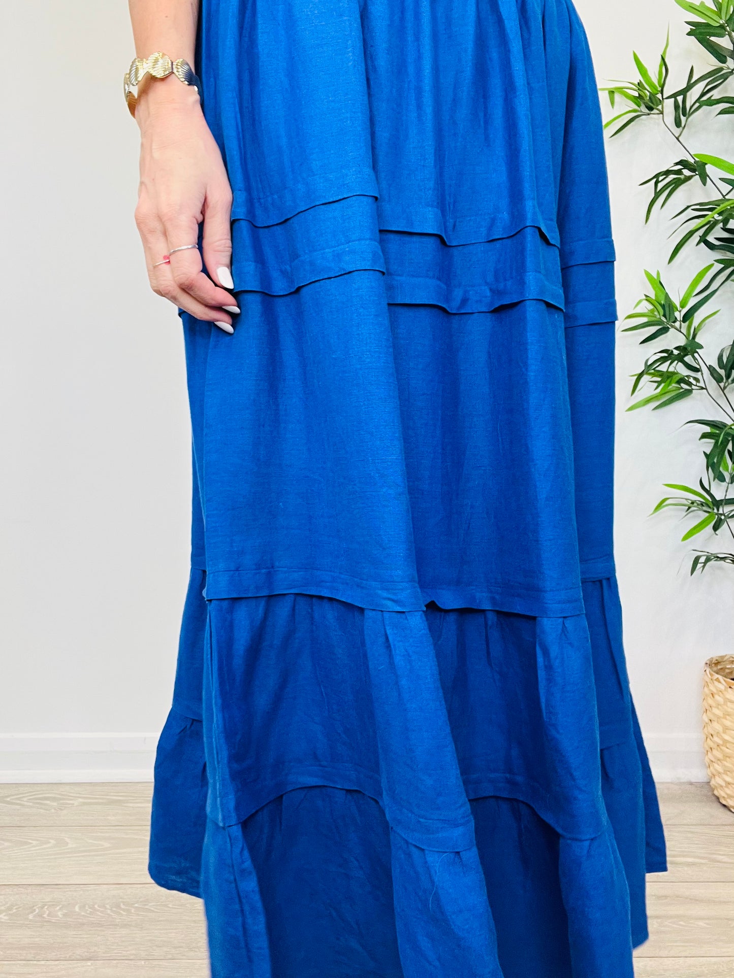 Tiered Linen Skirt - Size 12